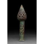 SELJUK BRONZE INCENSE BURNER FITTING