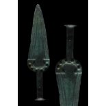 ELAMITE BRONZE RITUAL DAGGER