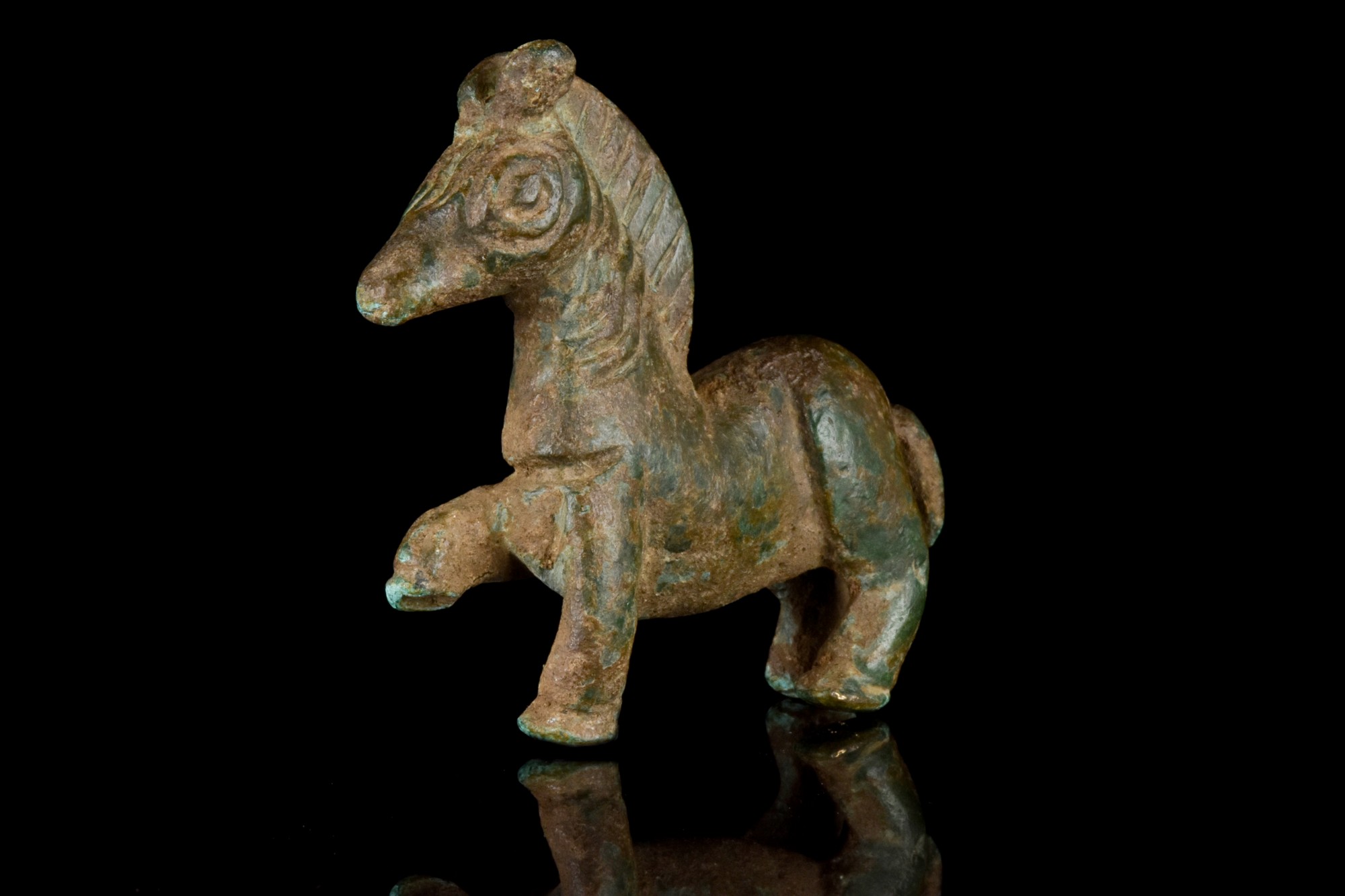 BRITISH CELTIC LARGE BRONZE HORSE FIGURINE - Bild 2 aus 5