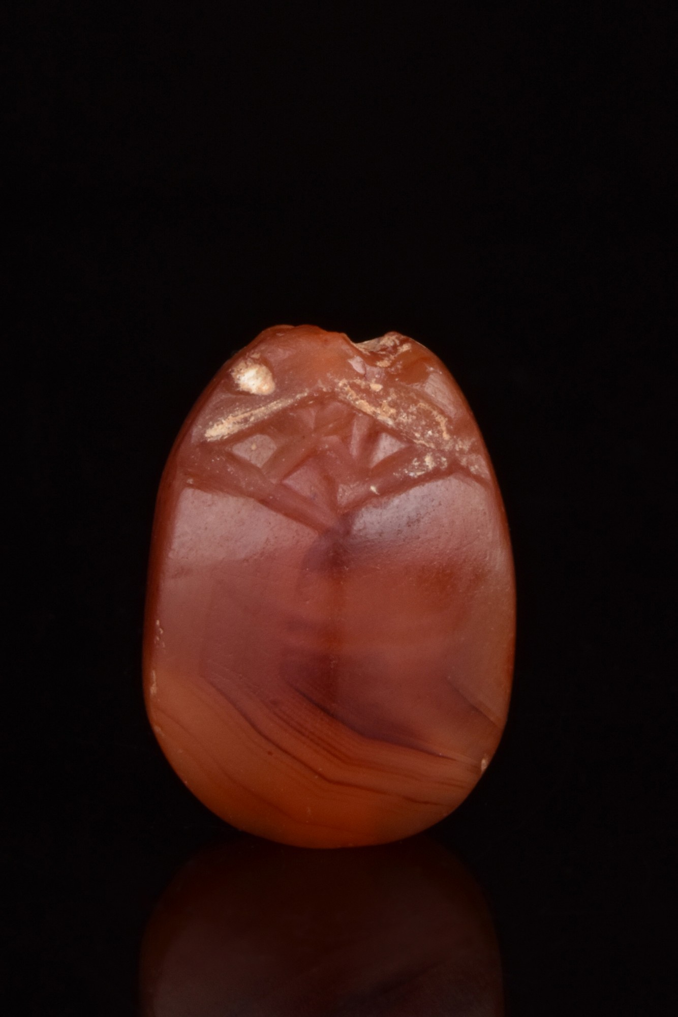 ANCIENT EGYPTIAN CARNELIAN SCARAB