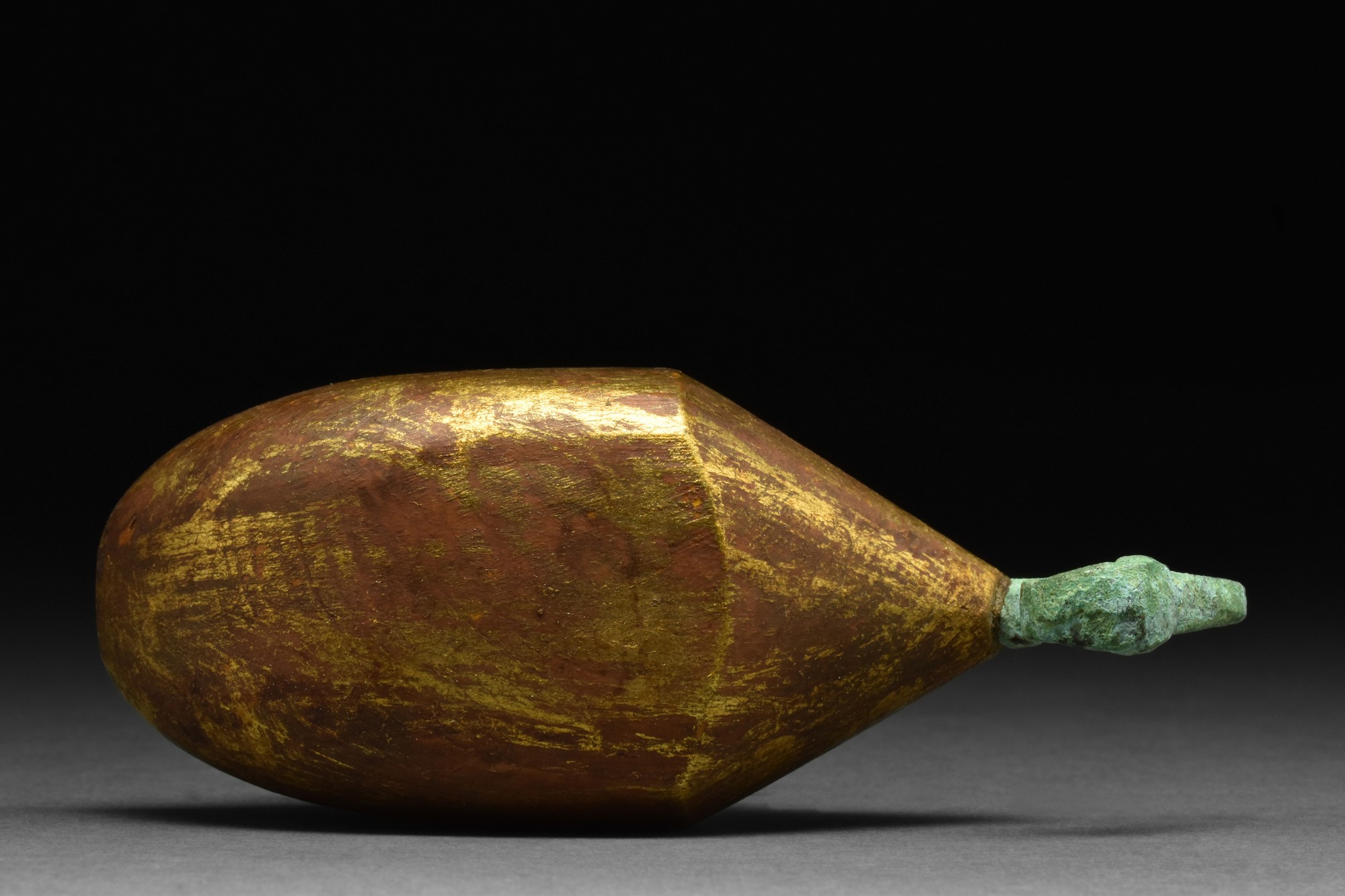 ANCIENT EGYPTIAN GILDED BRONZE SEATED IBIS - Image 4 of 6