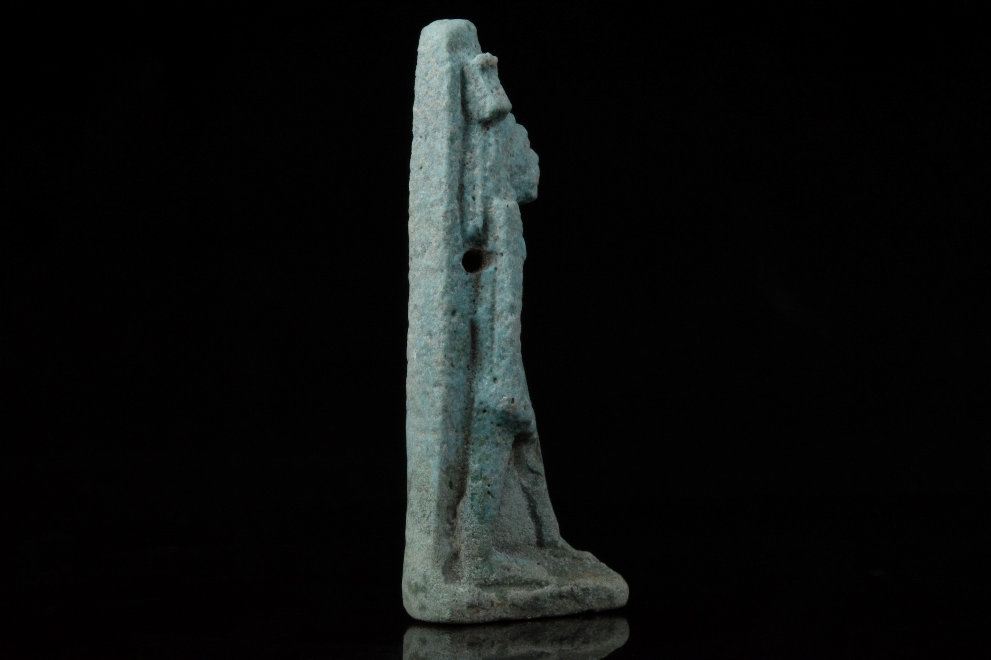 EGYPTIAN FAIENCE AMULET OF MAHEES - Image 4 of 5