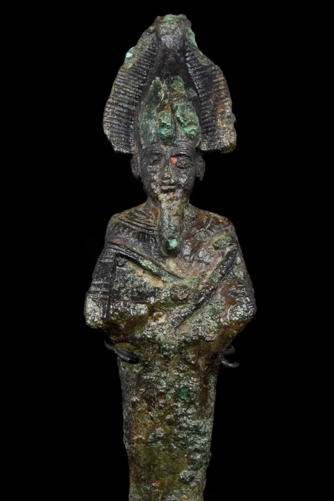 EGYPTIAN BRONZE OSIRIS FIGURE - Image 4 of 5