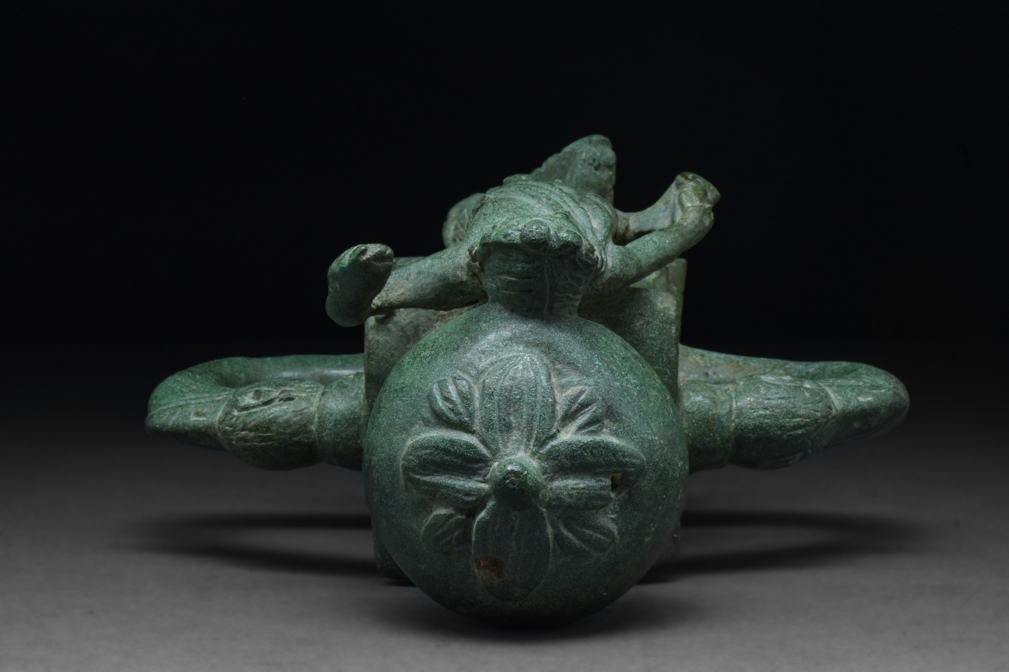 ROMAN BRONZE CHARIOT FITTING WITH BACCHUS - Image 5 of 7