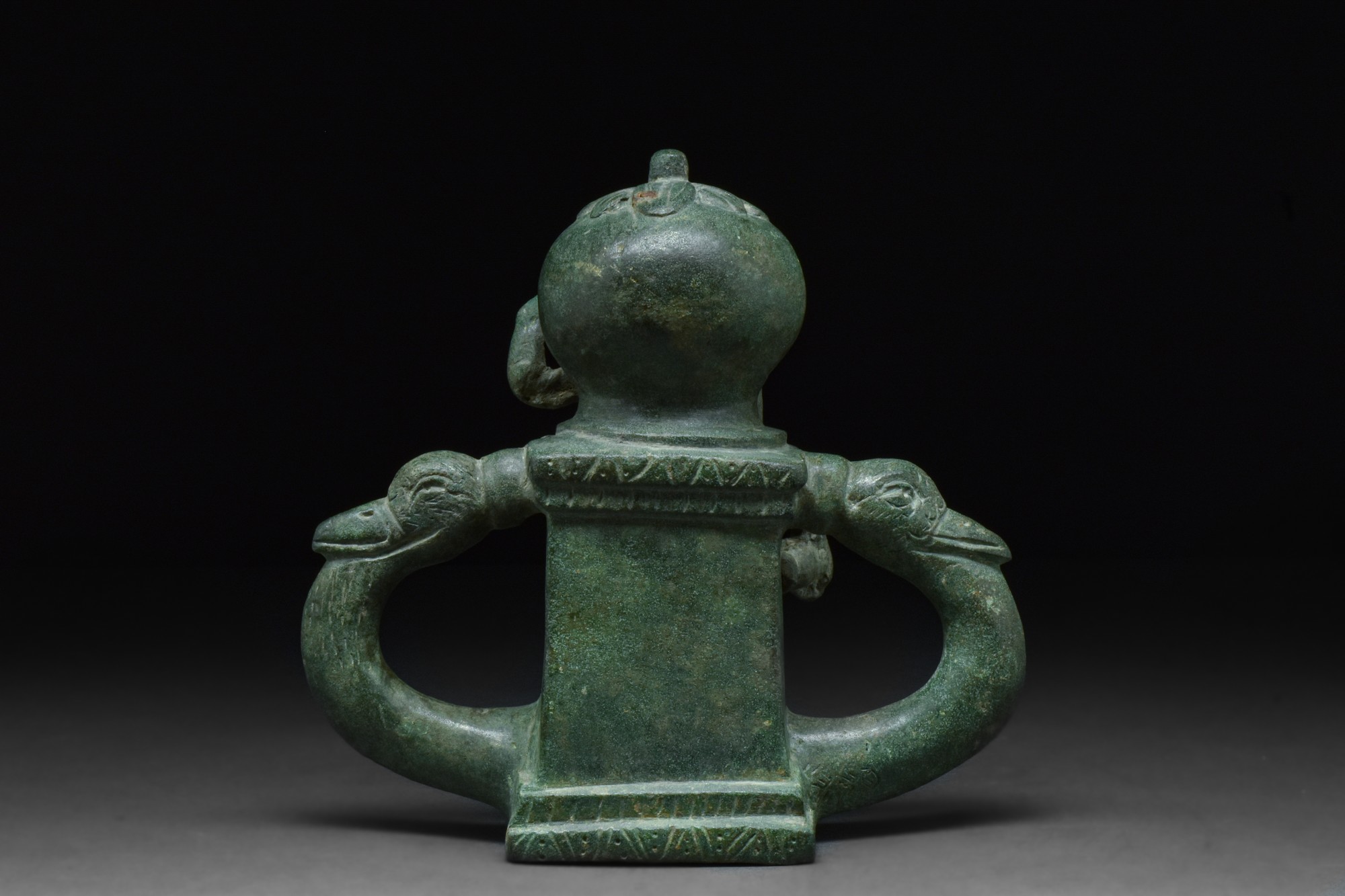 ROMAN BRONZE CHARIOT FITTING WITH BACCHUS - Image 4 of 7