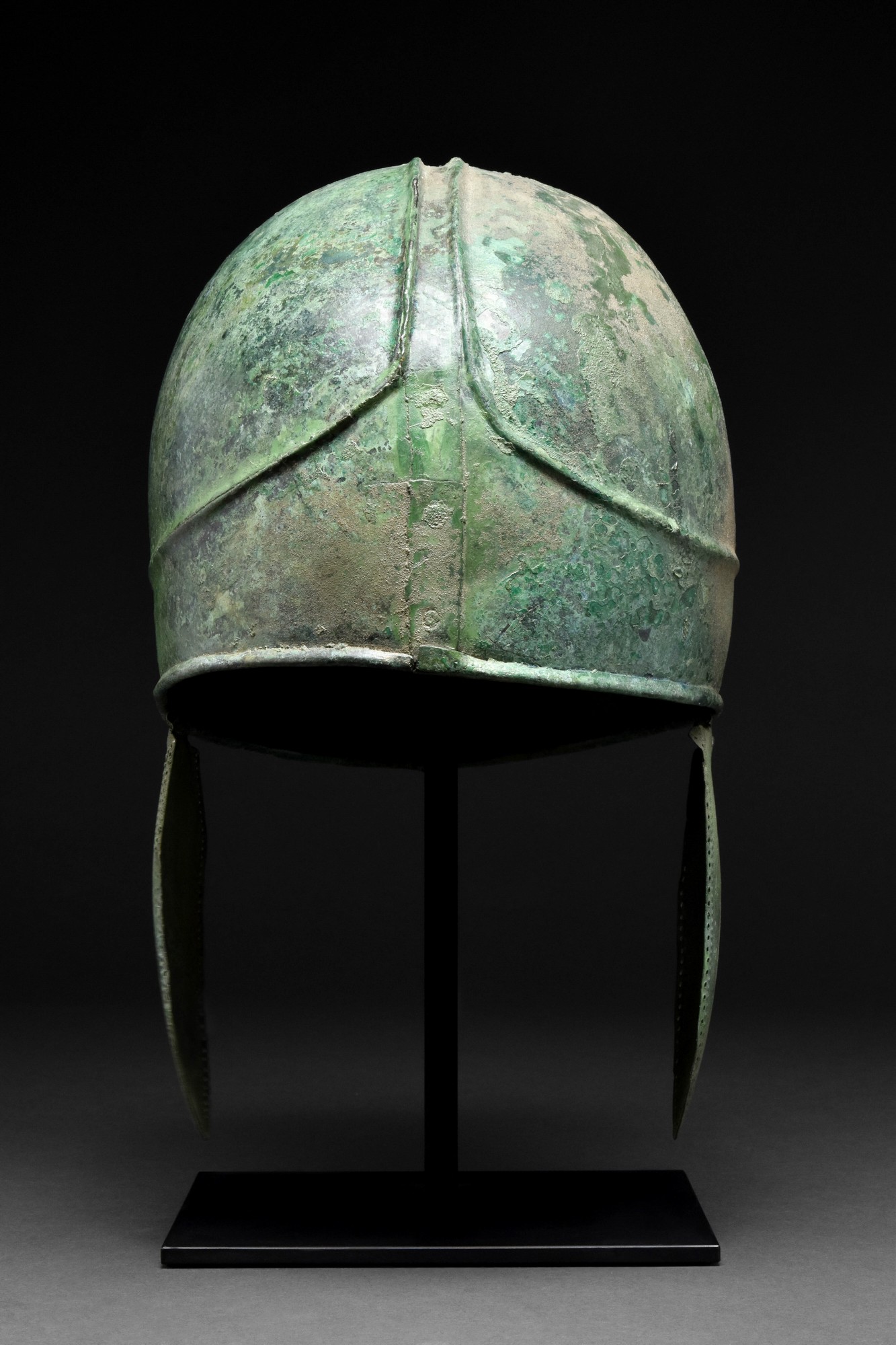 GREEK CHALCIDIAN BRONZE HELMET - XRF TESTED - Image 4 of 9