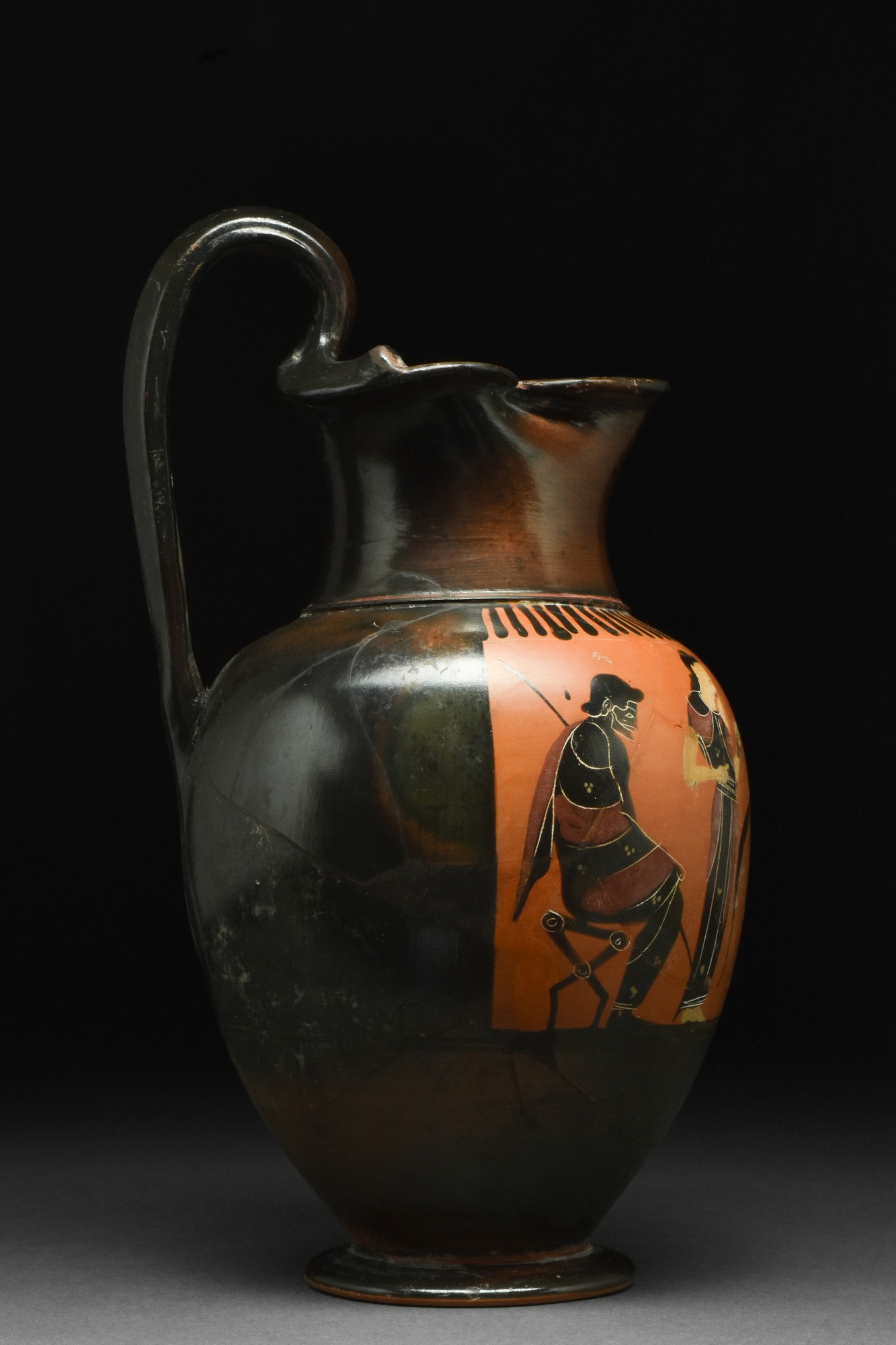 ATTIC BLACK-FIGURE OINOCHOE - TL TESTED - Image 2 of 11