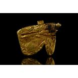 EGYPTIAN GOLD EYE OF HORUS AMULET