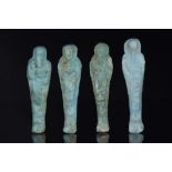 EGYPTIAN FAIENCE USHABTI GROUP