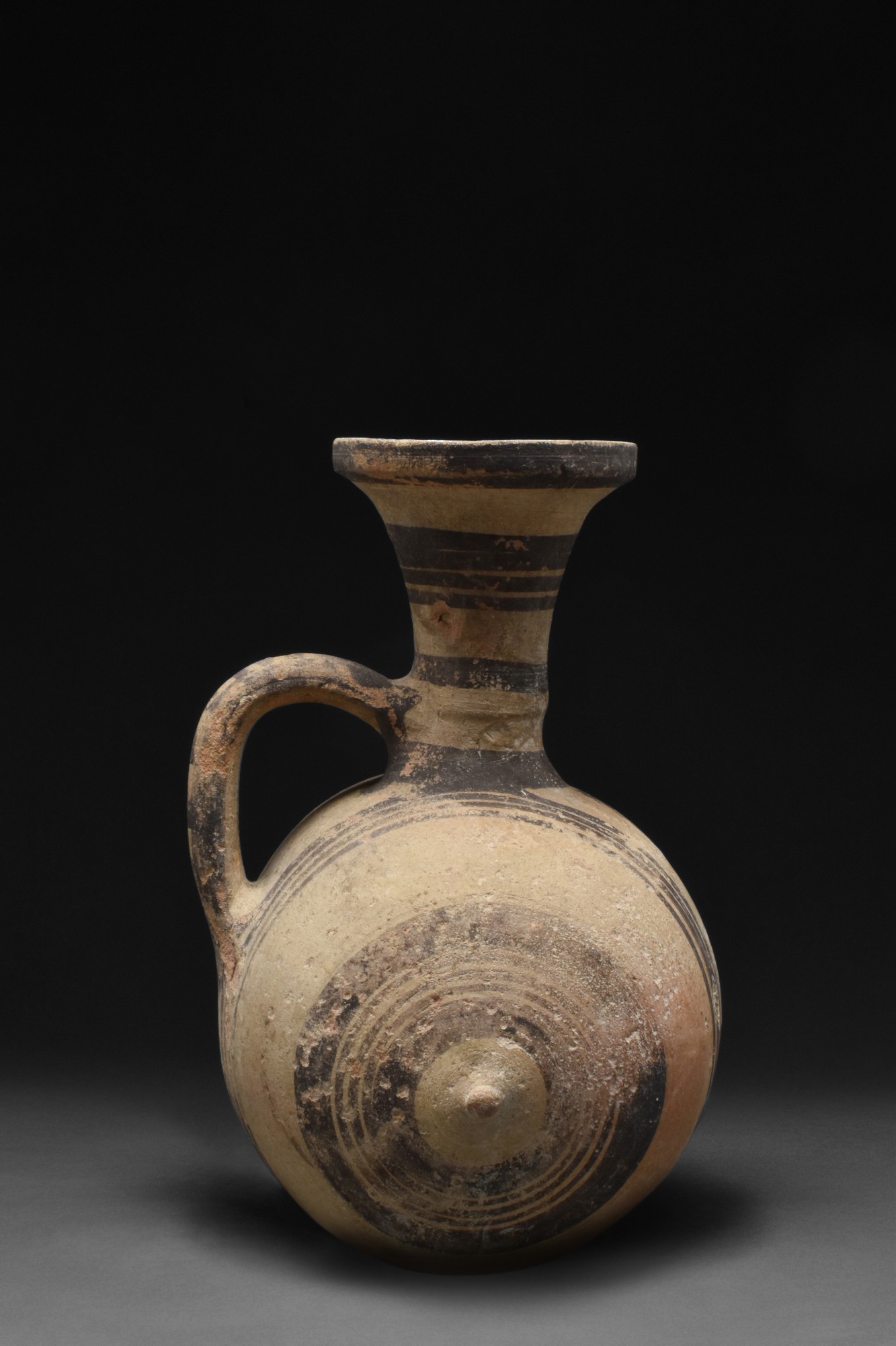 CYPRIOT BARREL-SHAPED TERRACOTTA JAR - Image 2 of 5