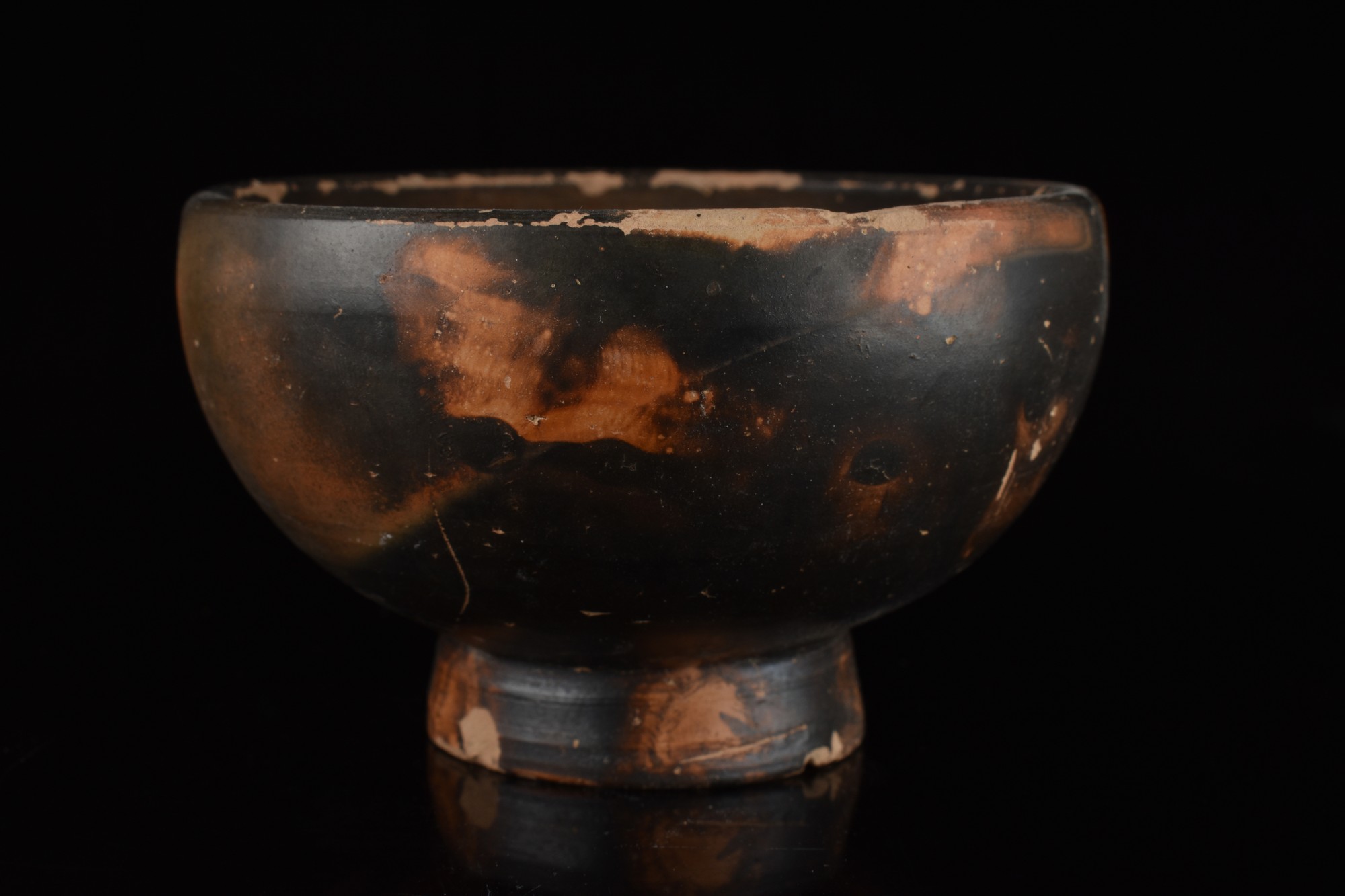 ATTIC BLACK-GLAZED SALT CELLAR / SMALL BOWL - Image 2 of 6