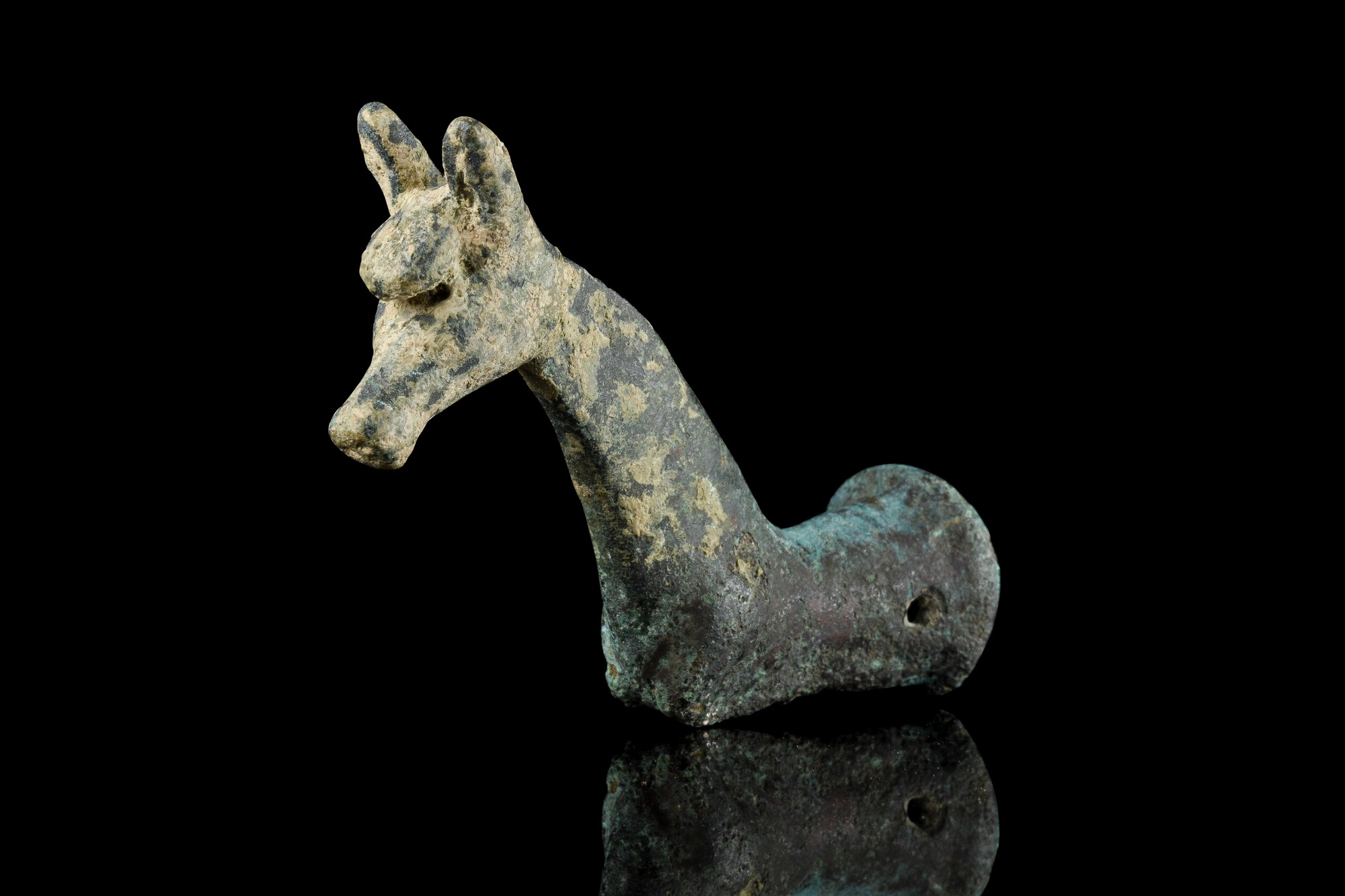 WESTERN ASIATIC BRONZE HORSE PROTOME