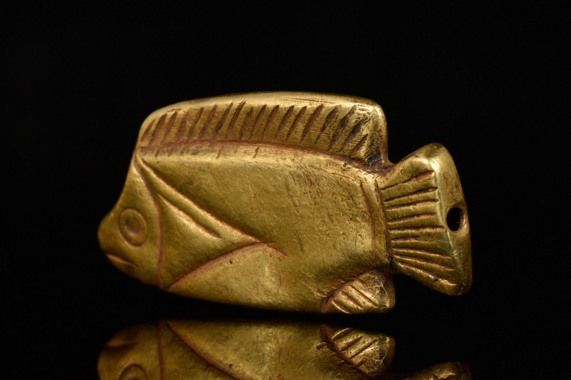 EGYPTIAN GOLD FISH AMULET - Bild 4 aus 7