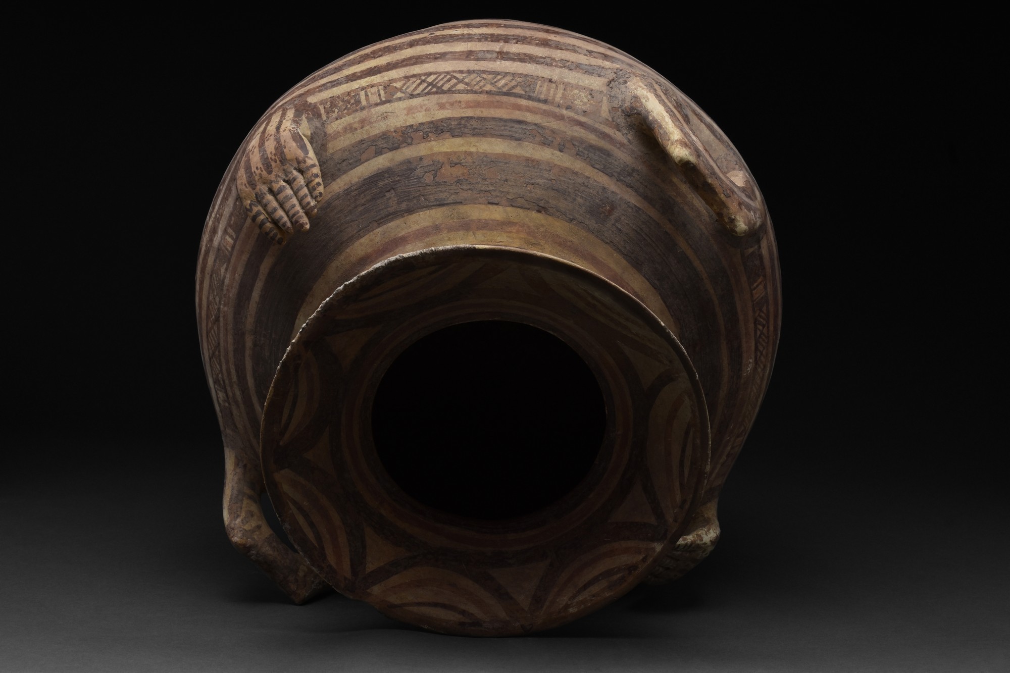 HUGE AMLASH POTTERY VESSEL WITH HANDLE - Image 2 of 5