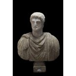 MARBLE BUST OF EMPEROR HADRIAN