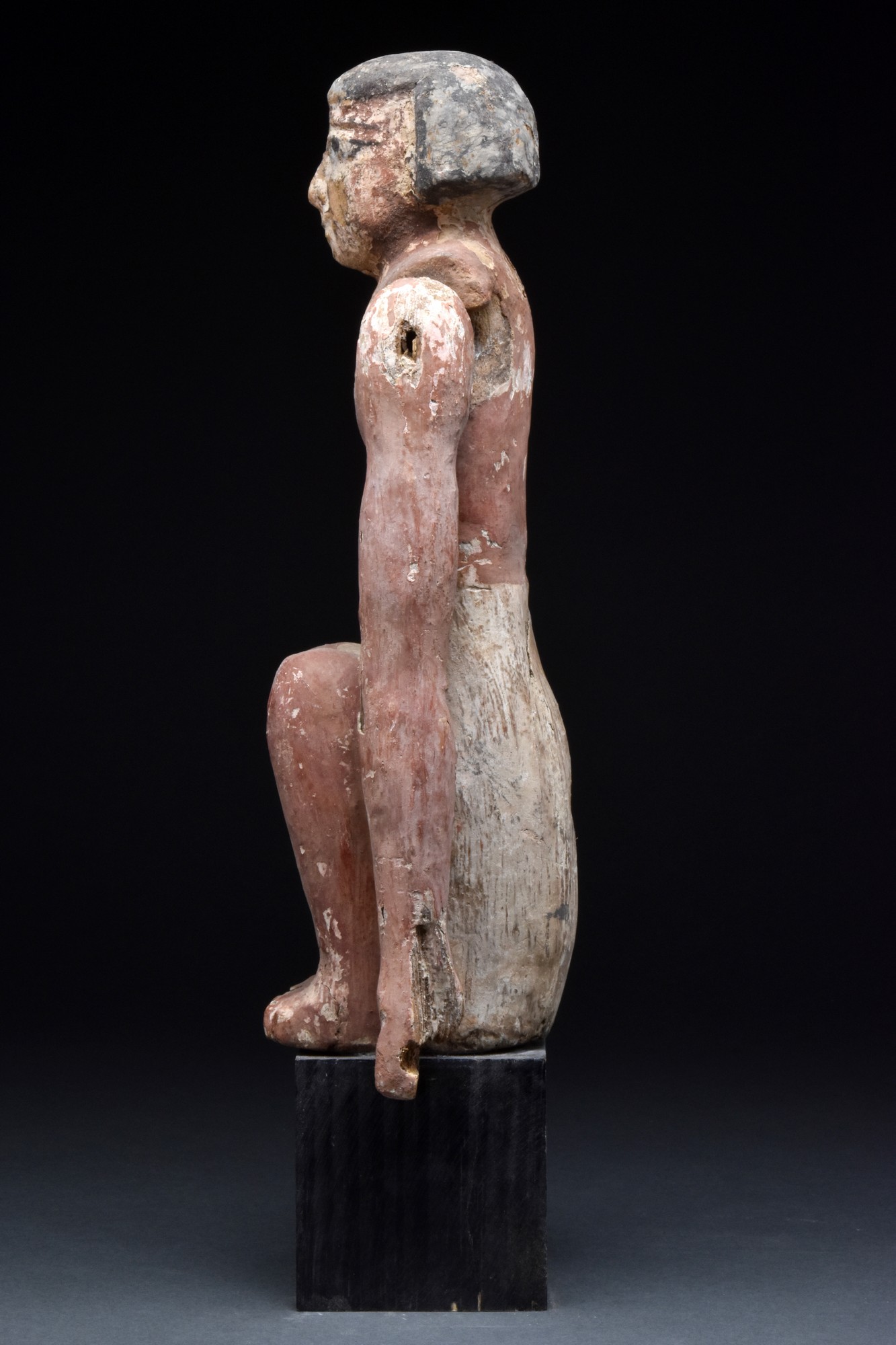 EGYPTIAN WOODEN CEDAR BOATMAN FIGURE - WITH REPORT - Image 2 of 9