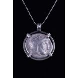 PHILLIP II OF MACEDONIA TETRADRACHM COIN PENDANT