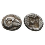 TROAS, KEBREN, 5TH CENT. BC, AR HEMIOBOL