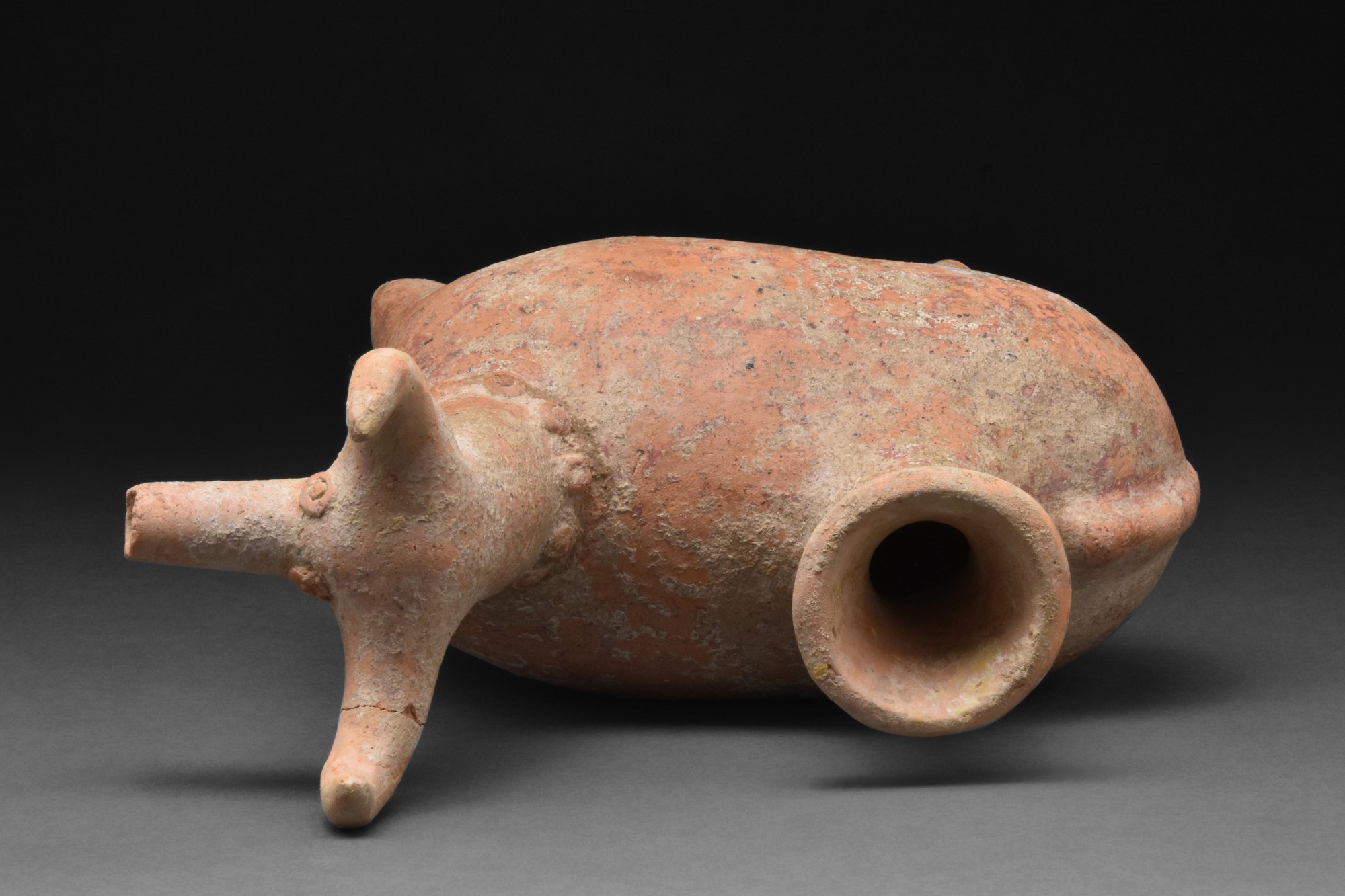 WESTERN ASIATIC TERRACOTTA ZOOMORPHIC VESSEL - Image 5 of 7