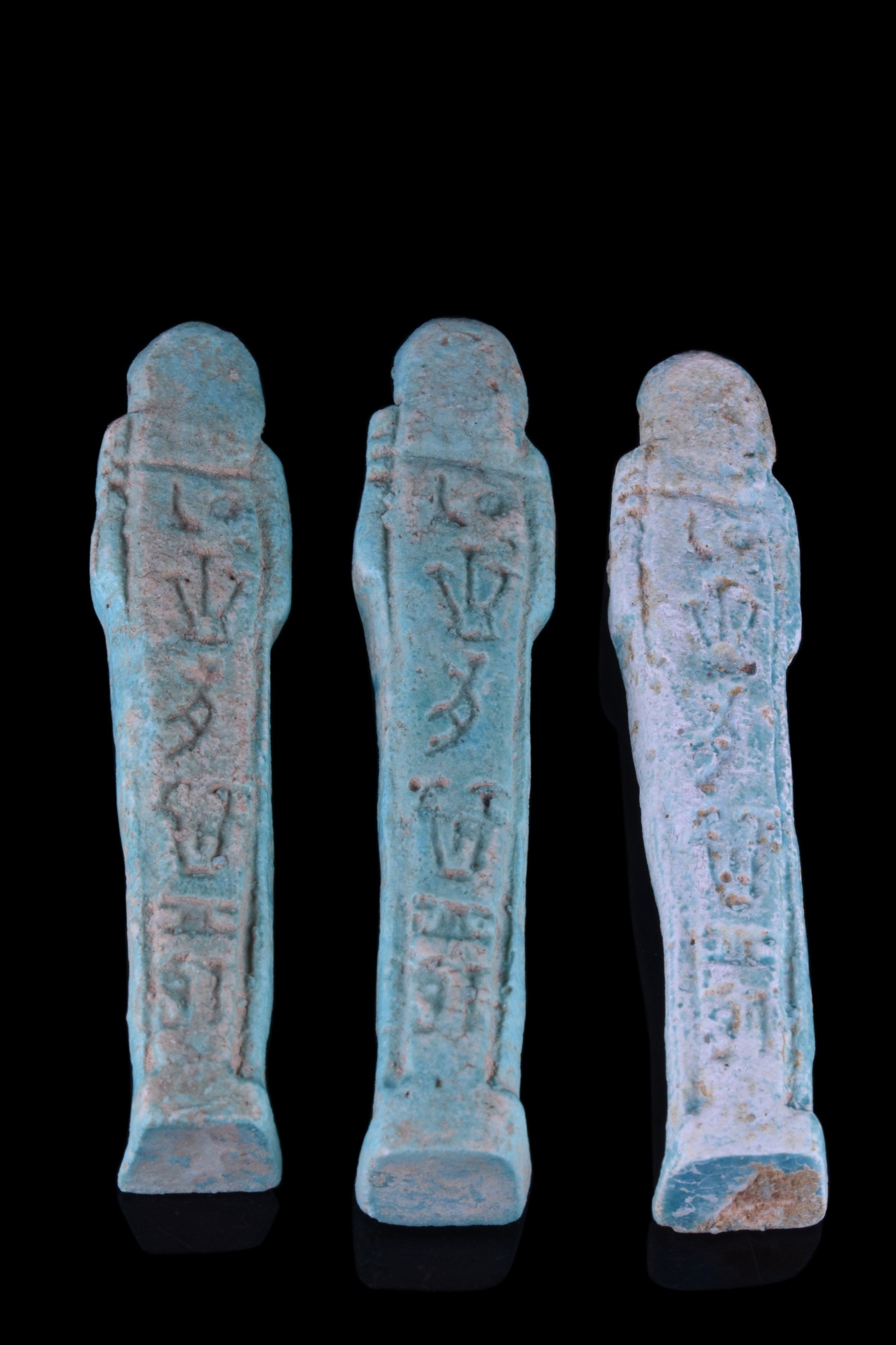 ANCIENT EGYPTIAN FAIENCE USHABTI GROUP - Image 3 of 3