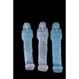 ANCIENT EGYPTIAN FAIENCE SHABTI GROUP