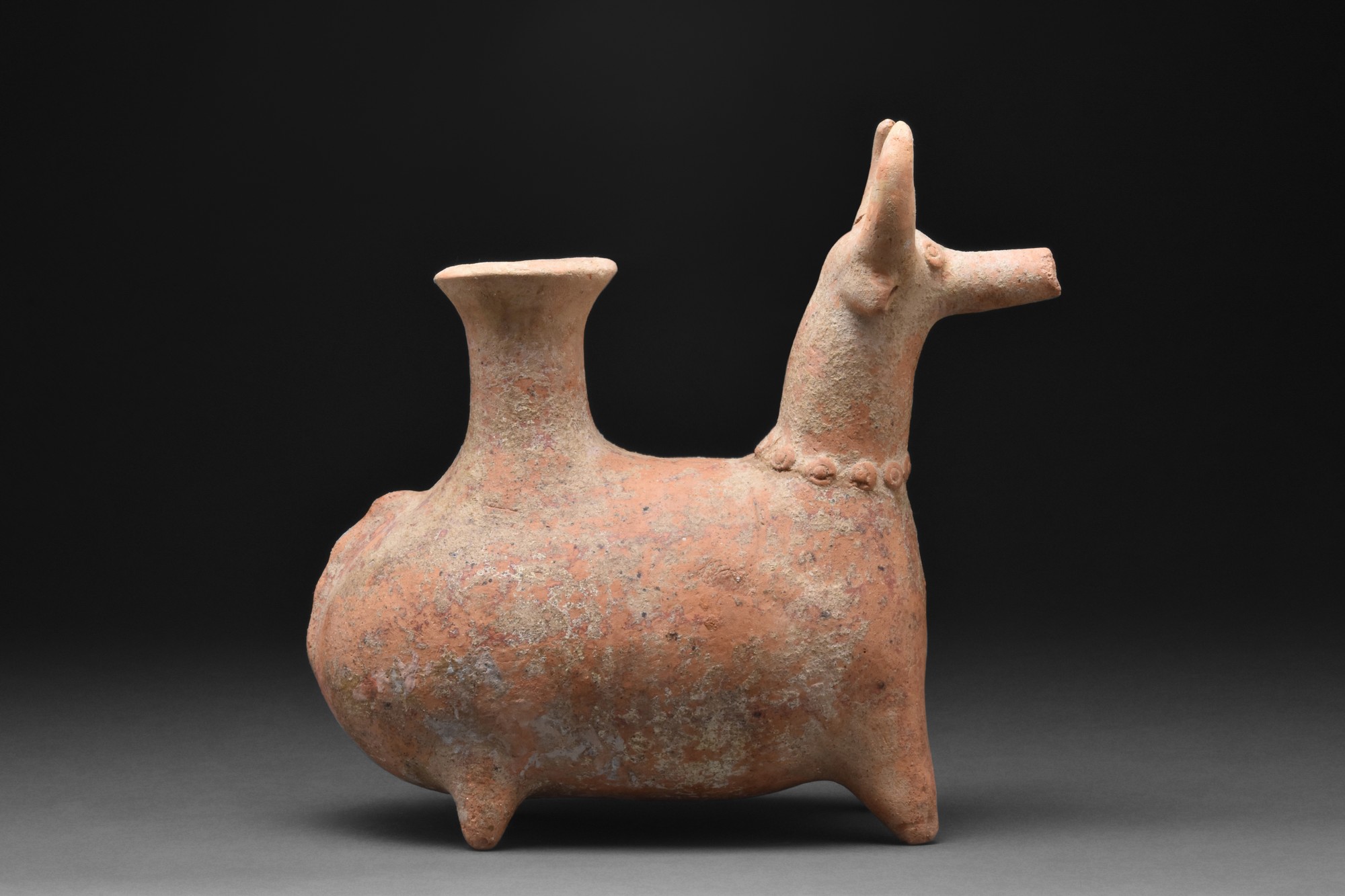 WESTERN ASIATIC TERRACOTTA ZOOMORPHIC VESSEL - Image 2 of 7