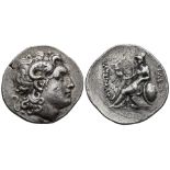 KINGS OF THRACE, LYSIMACHOS 323-281 BC, LIFETIME ISSUE, AR TETRADRACHM, UNDETERMINED MINT