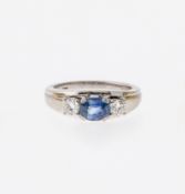 Brillant-Saphir-Ring