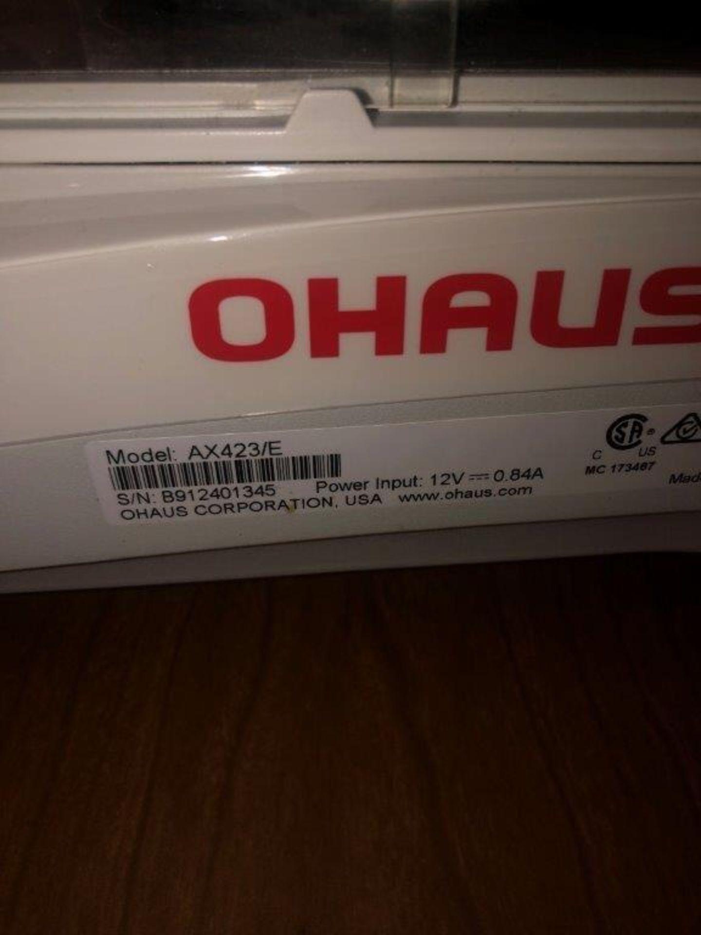 Ohaus AX423/E Laboratory Scale, s/n B912401345 - Image 4 of 4