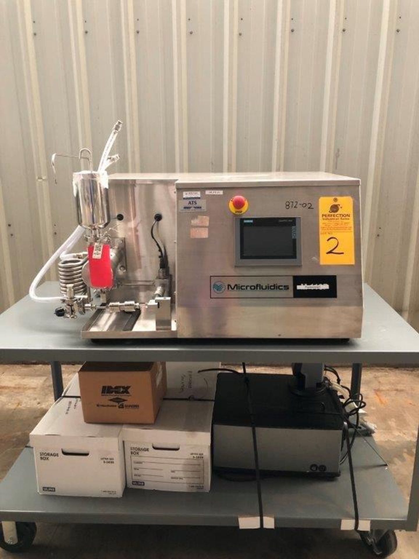 2019 Microfluidics M110P Microfluidizer High Shear Fluid Processor, s/n M110P-3089, w/ 30,000 psi,