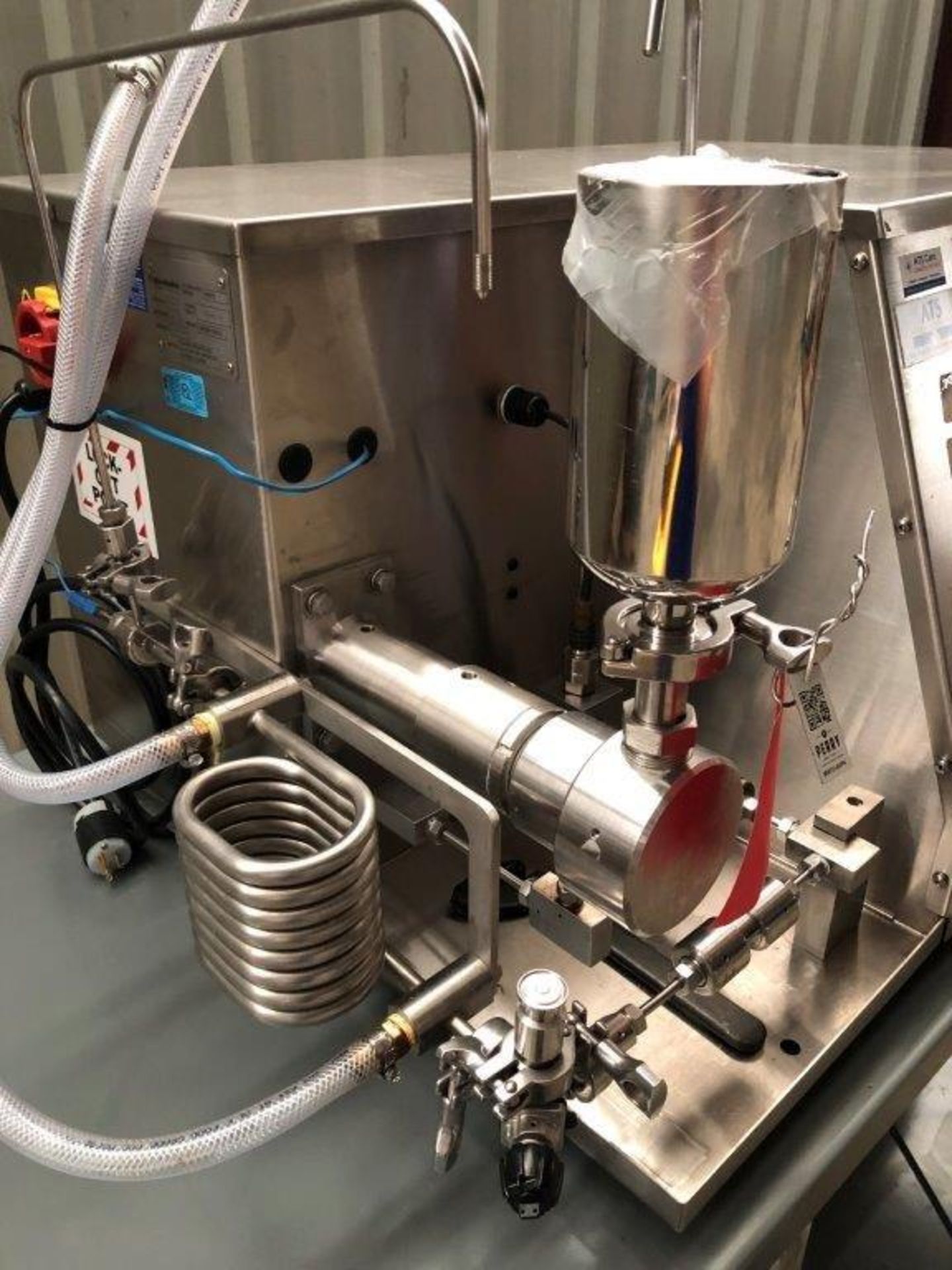 2019 Microfluidics M110P Microfluidizer High Shear Fluid Processor, s/n M110P-3089, w/ 30,000 psi, - Image 6 of 6