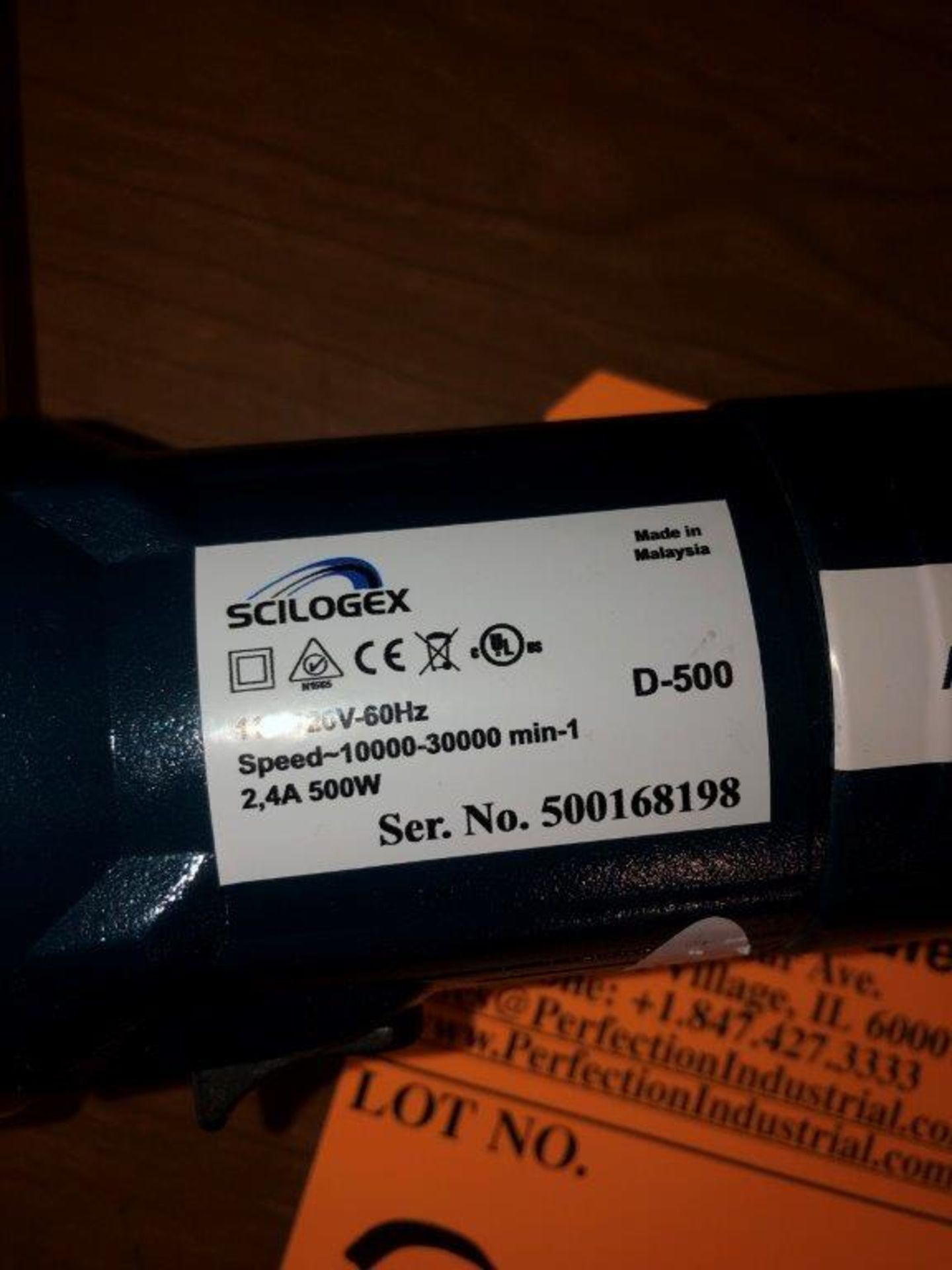 Scilogex D-500 Laboratory Homogenizer, s/n 500168198 - Image 4 of 4