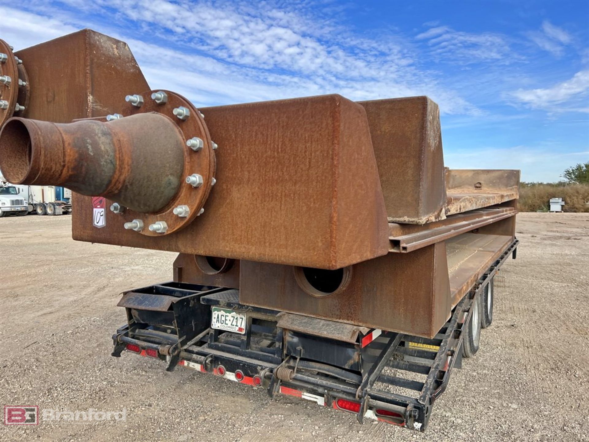 Lot of (3) steel water crossing plates - Image 2 of 6