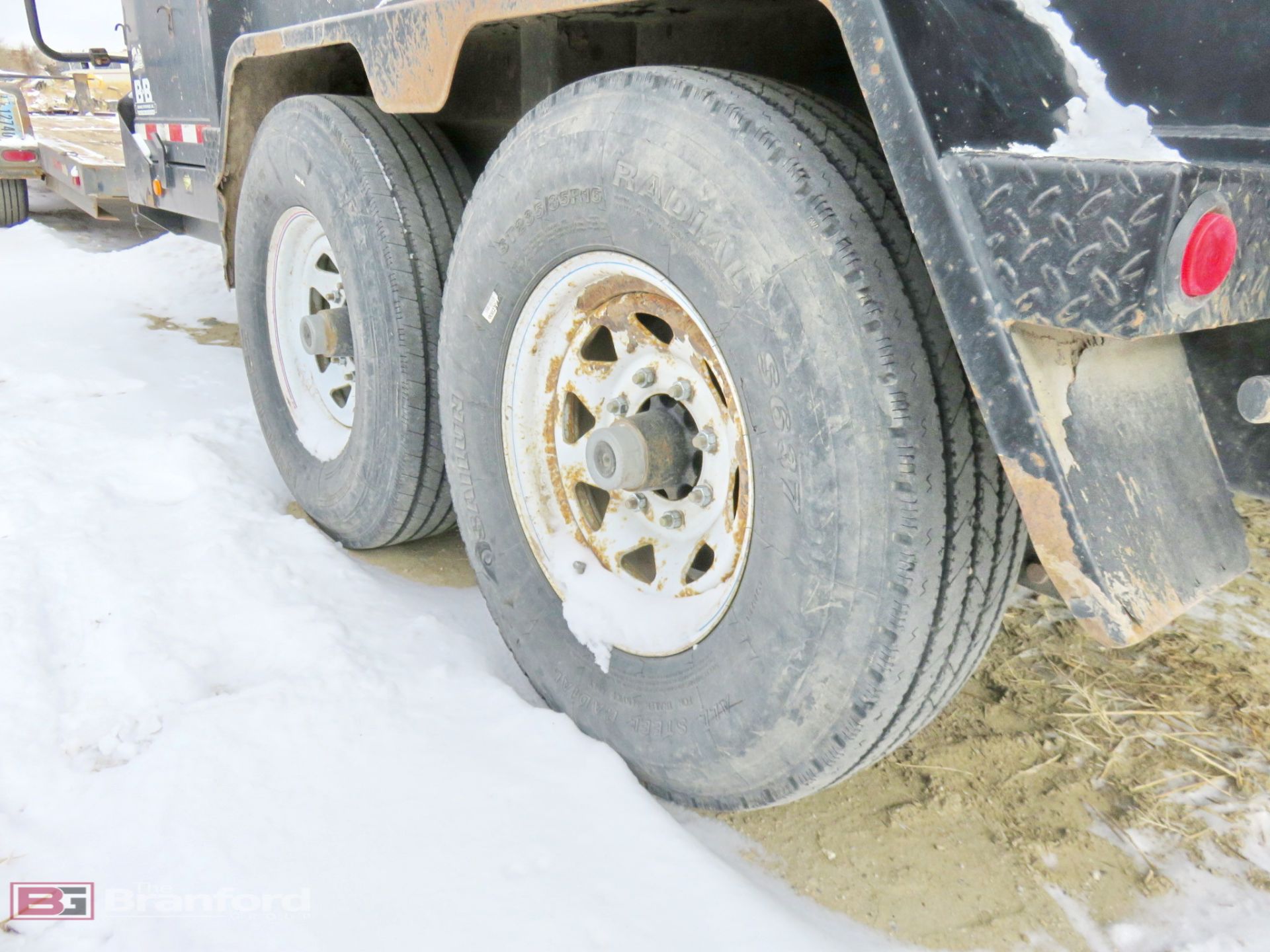 2004 B-B 14 ft x 7 ft tandem axle dump trailer - Image 4 of 8