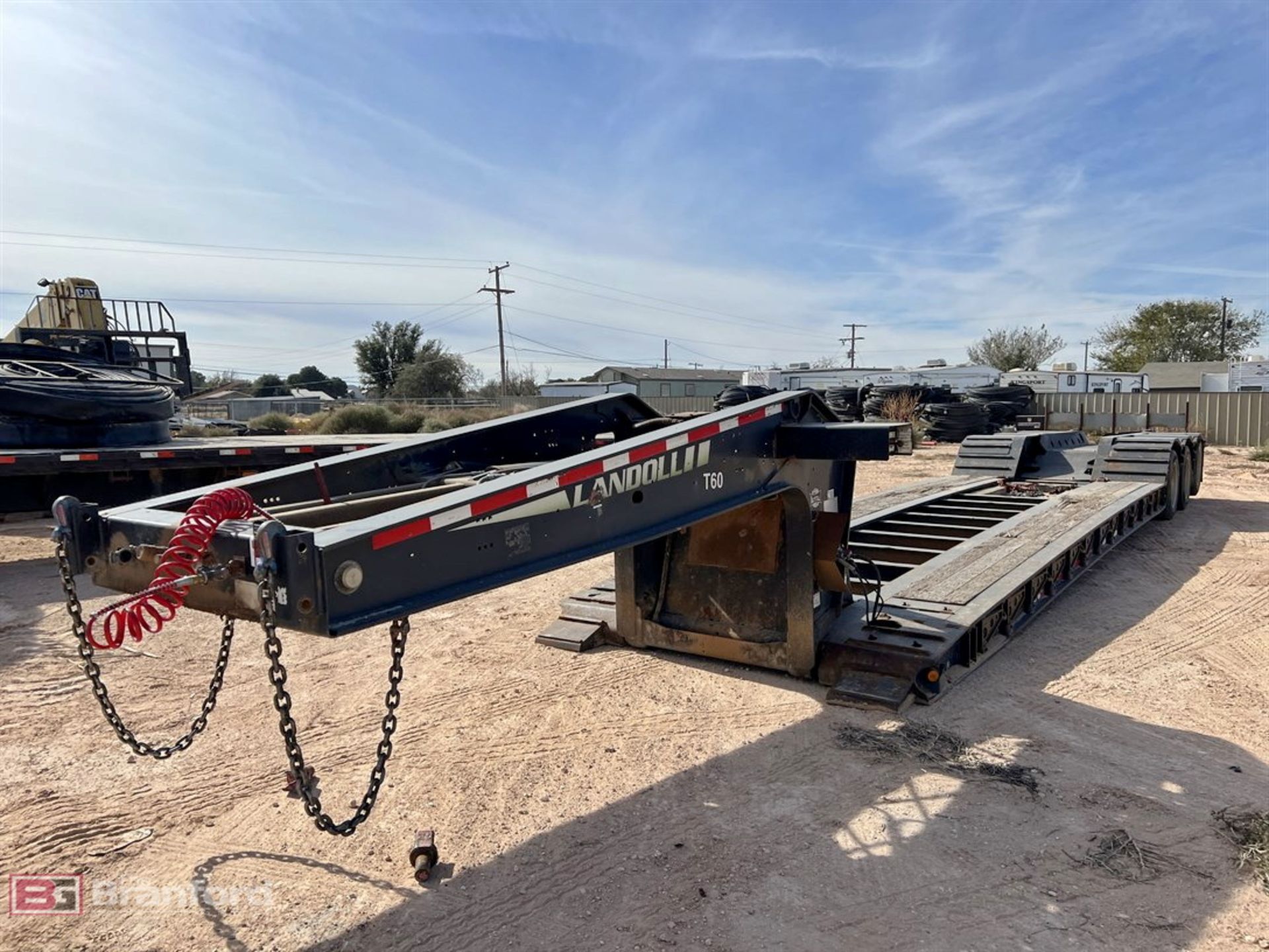 2015 Landoll 855 55-ton tri-axle lowboy trailer