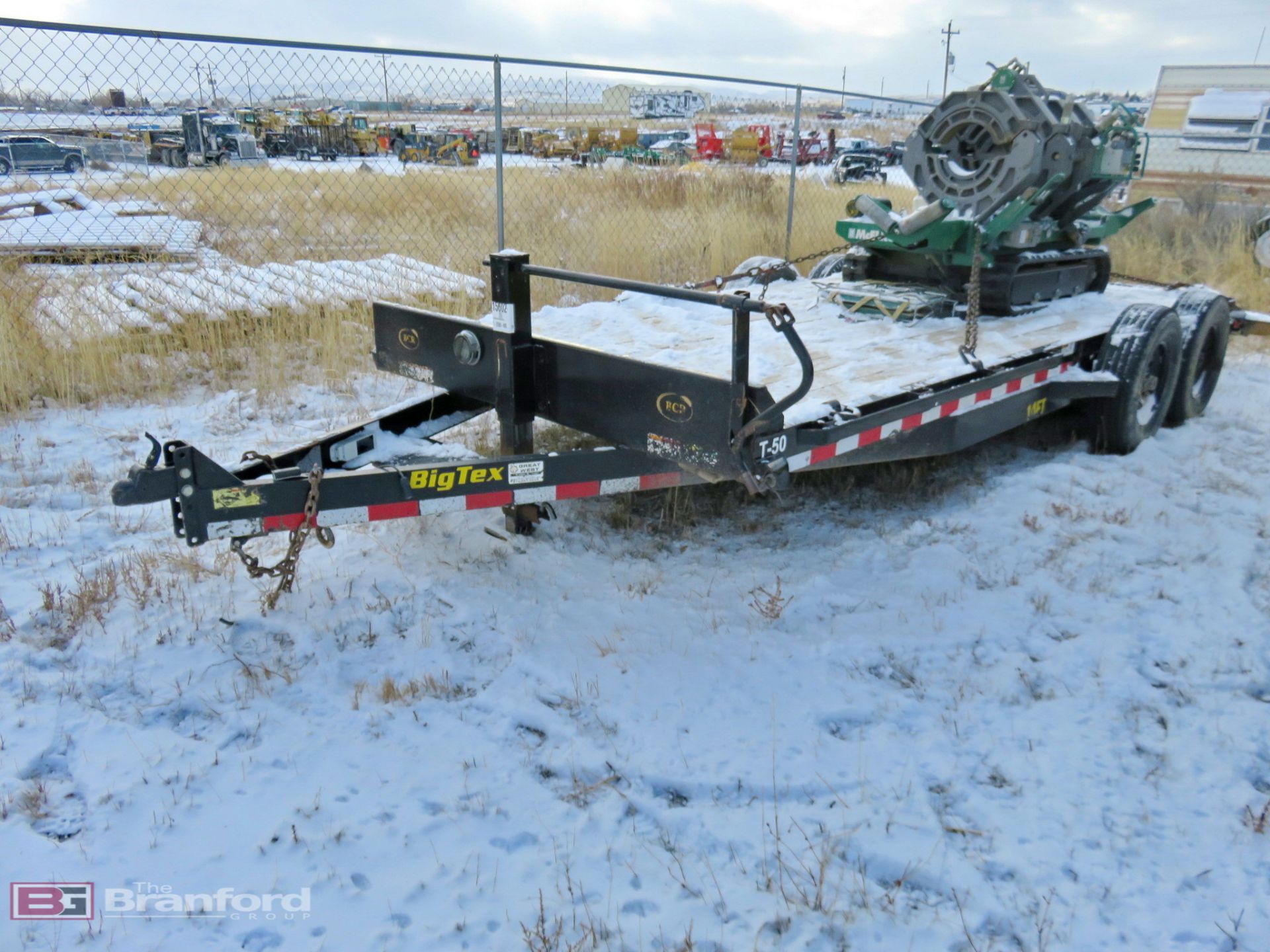2019 Big Tex 14ET20BKMR 10,000 lb 17 ft x 7 ft tandem axle equipment trailer - Image 2 of 7