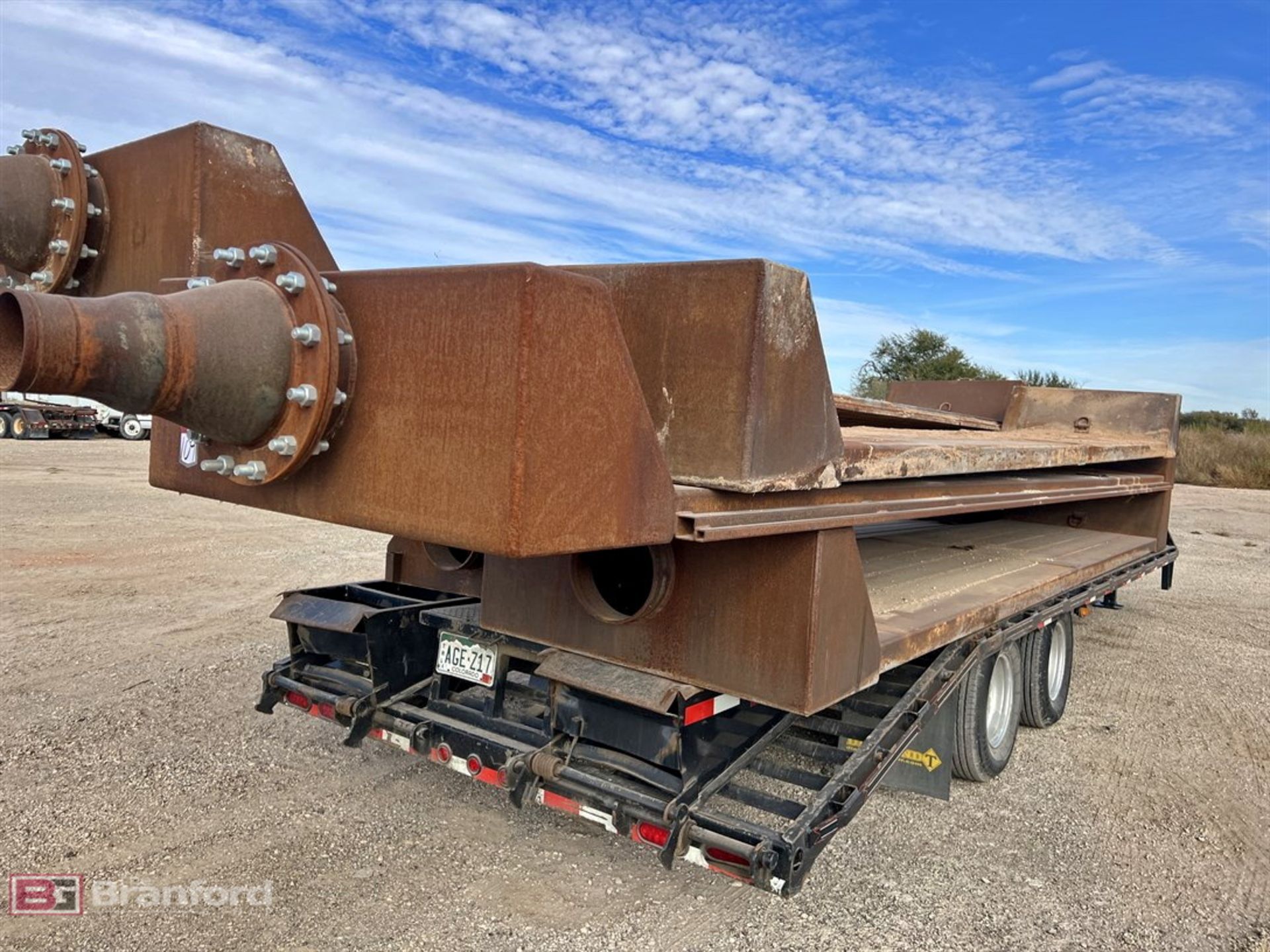 Lot of (3) steel water crossing plates