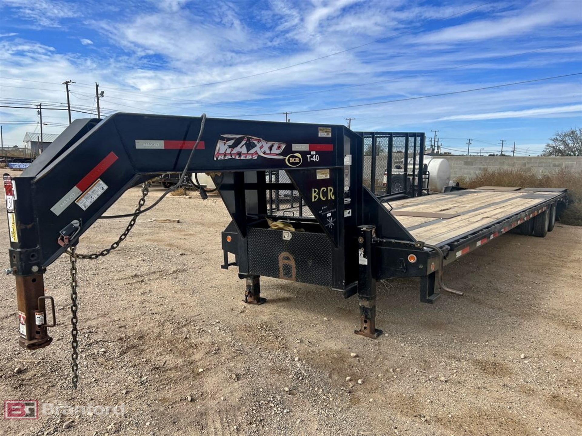 2018 Maxxd gooseneck flatbed trailer