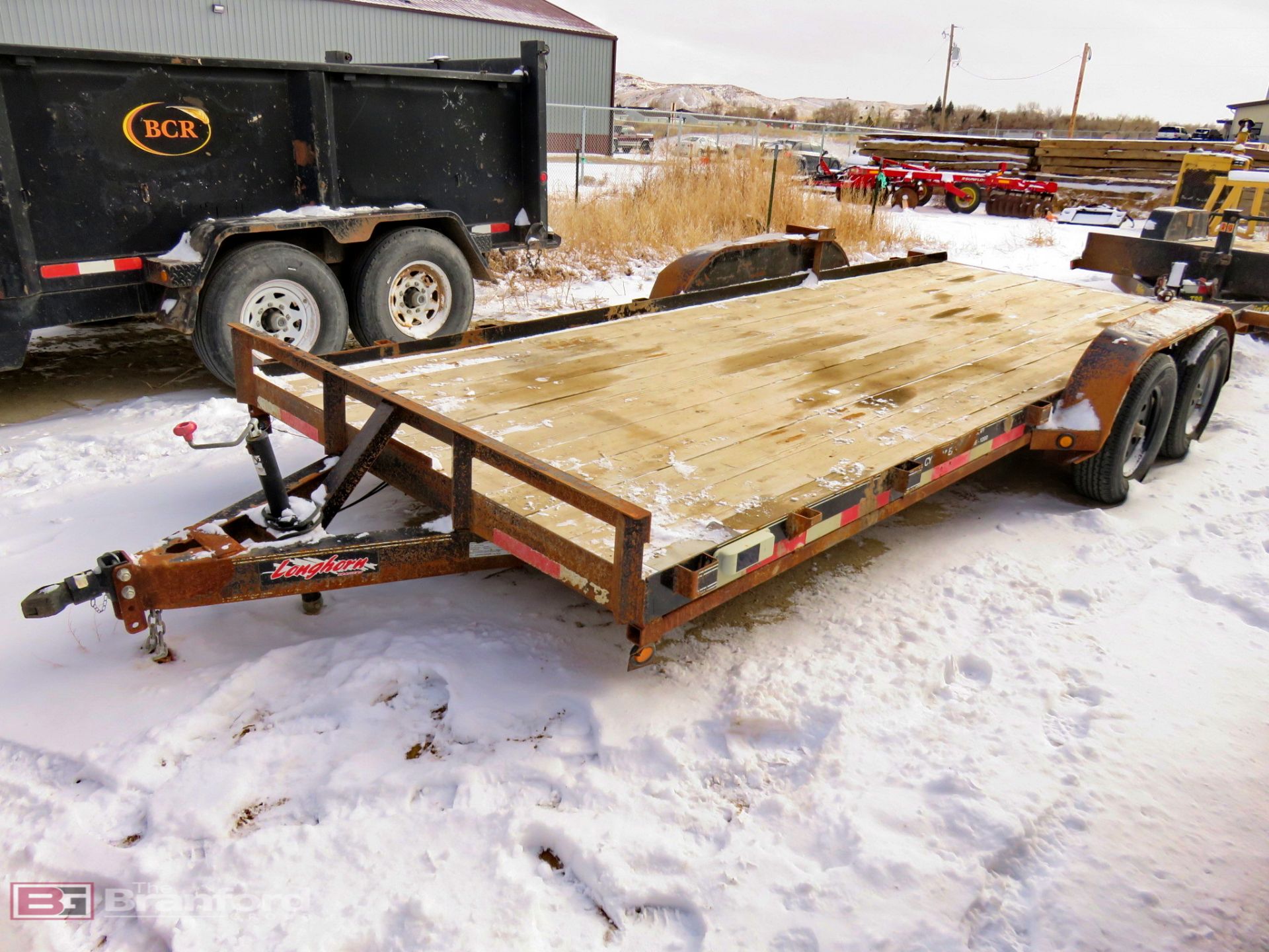 2018 East Texas Longhorn 7000 lb 18 ft x 7 ft tandem axle equipment trailer