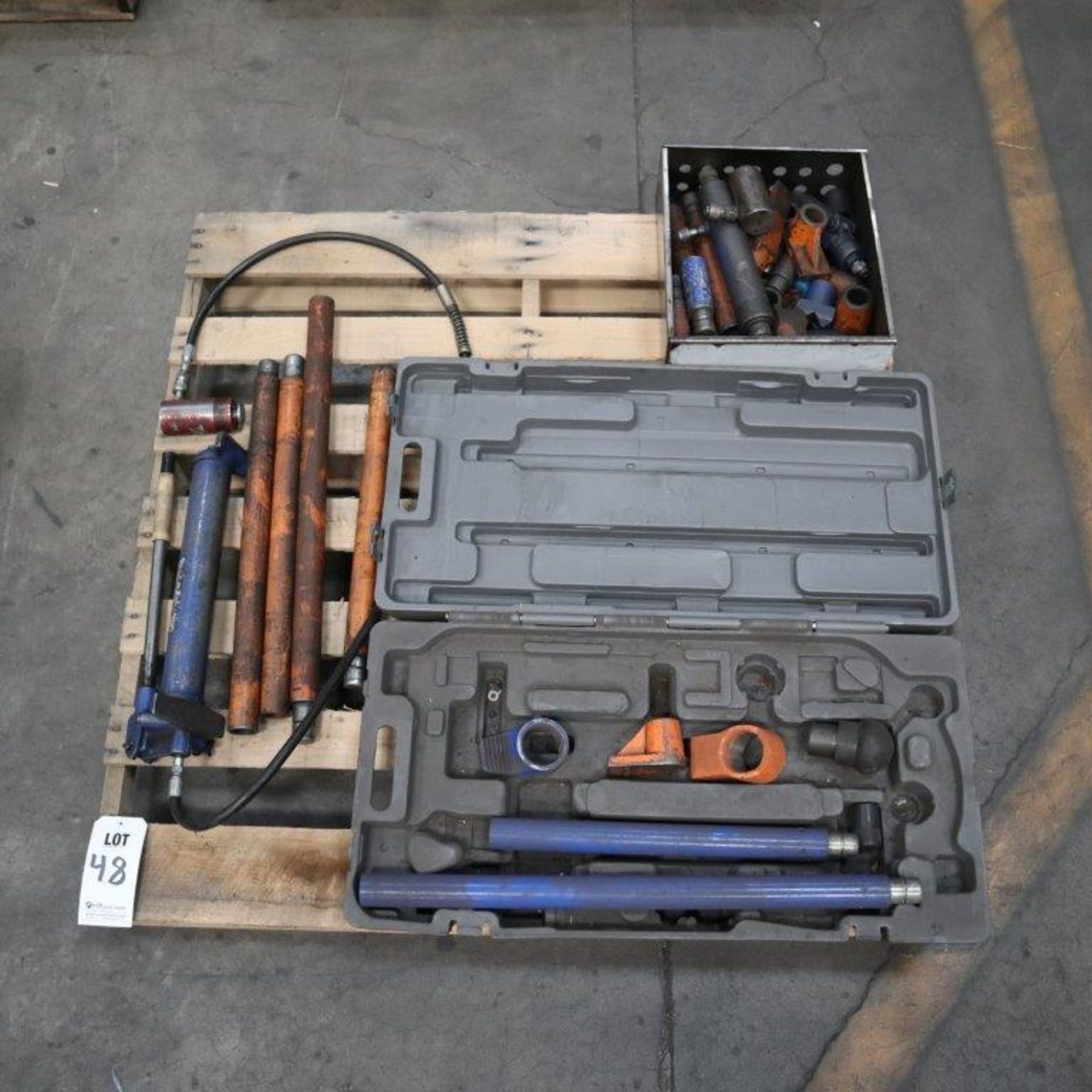 PALLET LOT TO INCLUDE: MISC. CENTRAL HYDRAULICS PORTABLE PULLERS, PARTIAL SET - Image 2 of 2