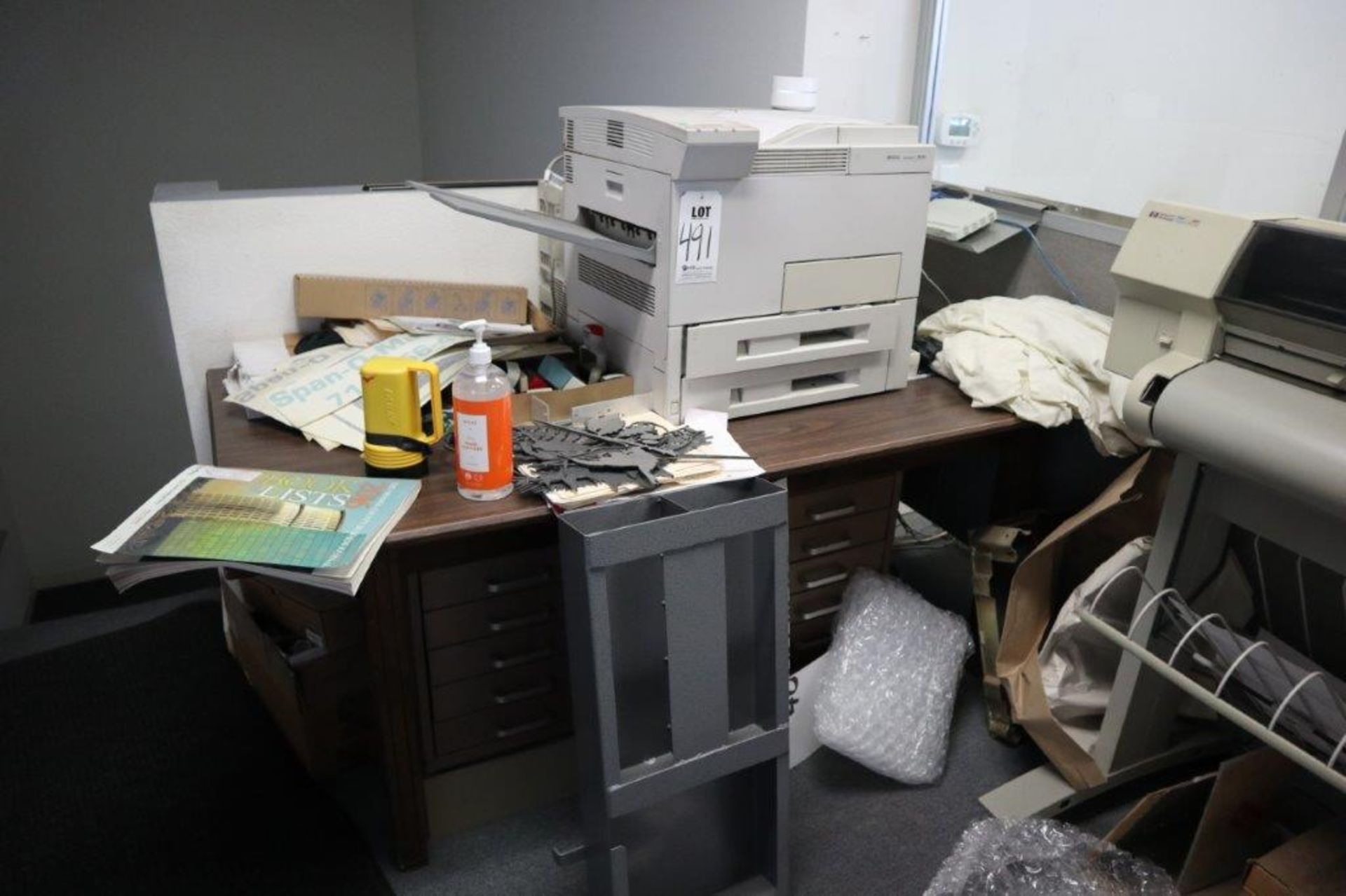 UPSTAIRS PRINTING AREA TO INCLUDE BUT NOT LIMITED TO: (1) HP LASERJET 8000, (1) HP DESIGNJET