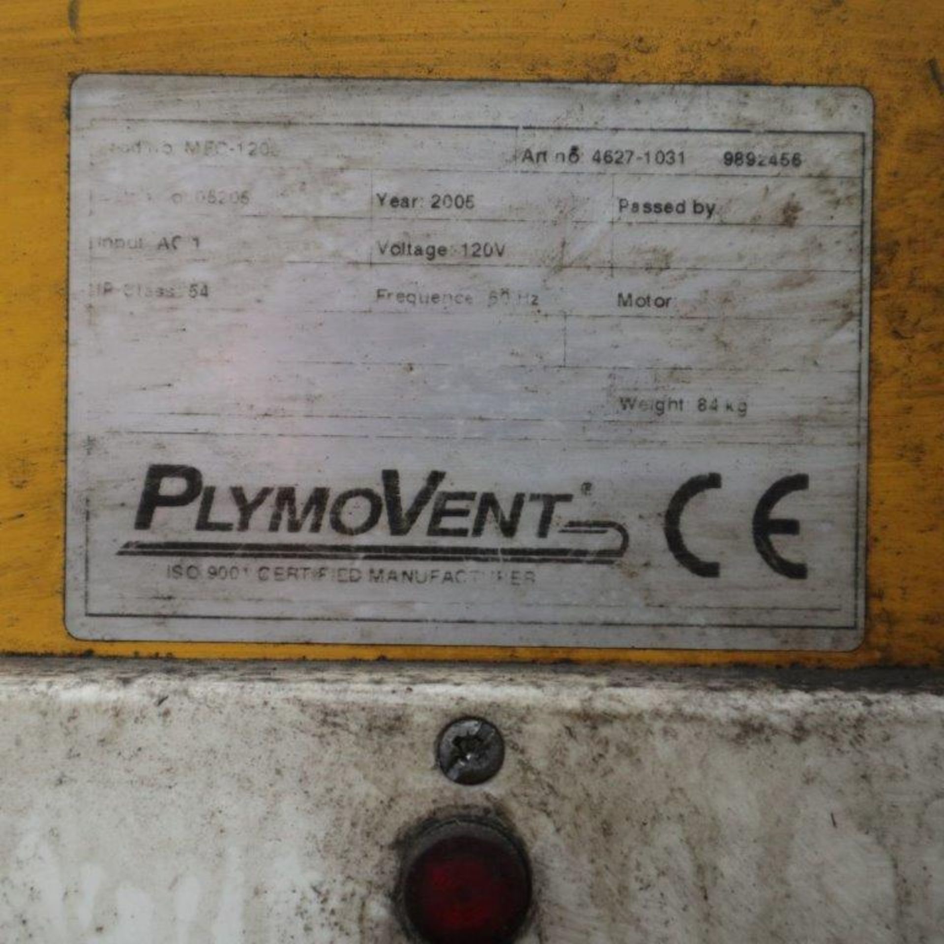 PLYMOVENT MULTIFUME CADDIE MODEL MFC-1200 WELDING FUME EXTRACTOR WITH EXTRACTION ARM - Image 3 of 3