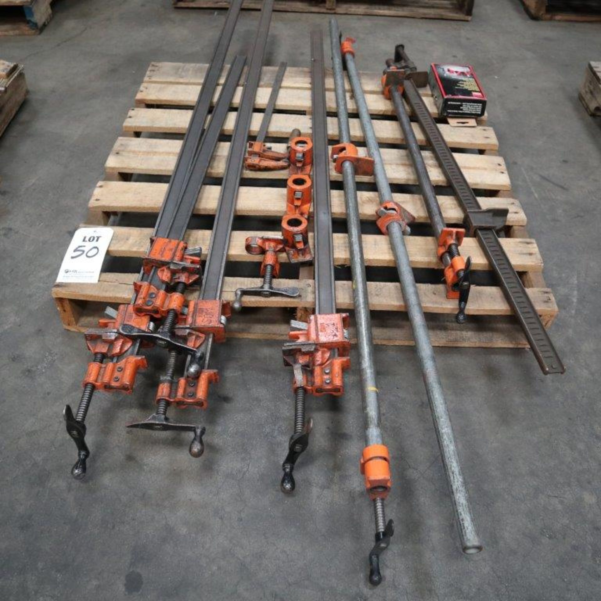 PALLET LOT TO INCLUDE: MISC. PIPE CLAMPS