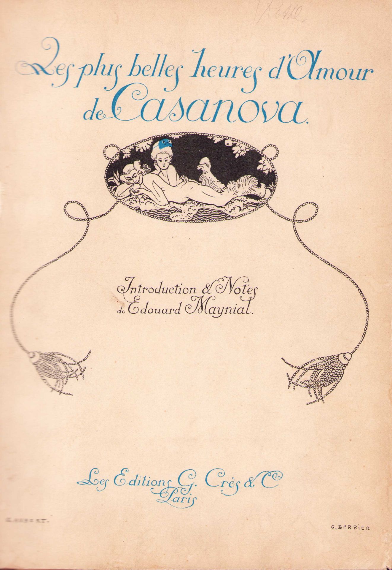 |Illustré| Barbier George,"Les plus belles heures d'amour de Casanova",  1923 - Image 2 of 13