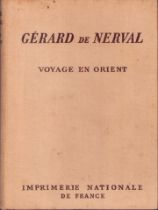 |Voyages|de Nerval Gérard, "Voyage en Orient" en 4 volumes, 1950