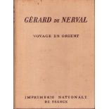 |Voyages|de Nerval Gérard, "Voyage en Orient" en 4 volumes, 1950