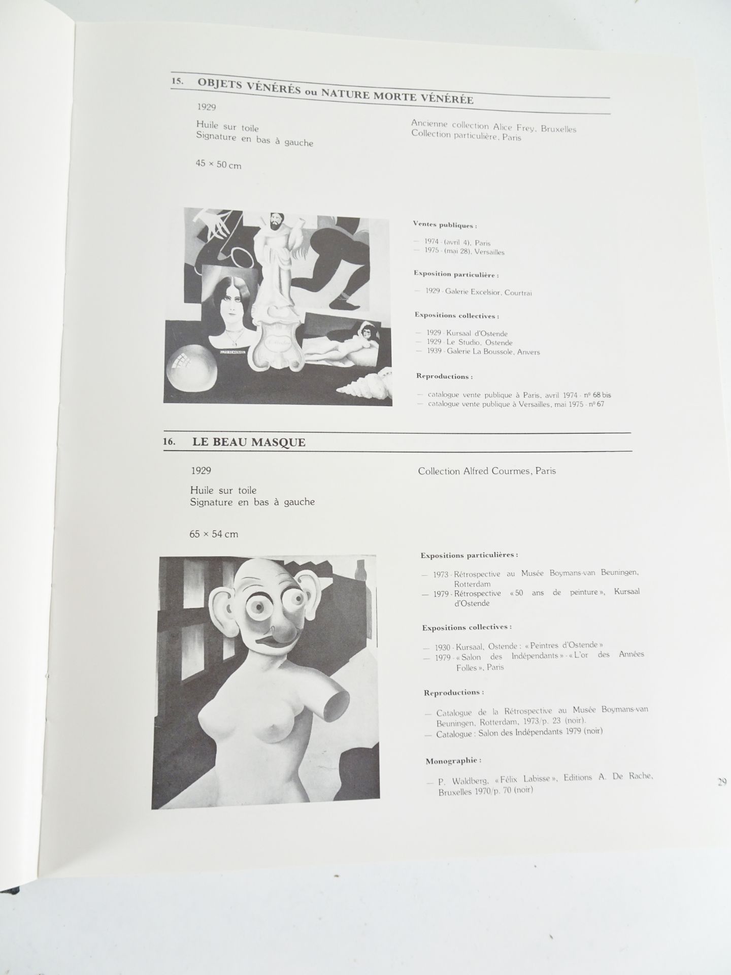 |Art| Labisse Felix, "Cataloque de l'oeuvre paint 1927-1979" + Supplément, 1979-1981 - Bild 3 aus 10