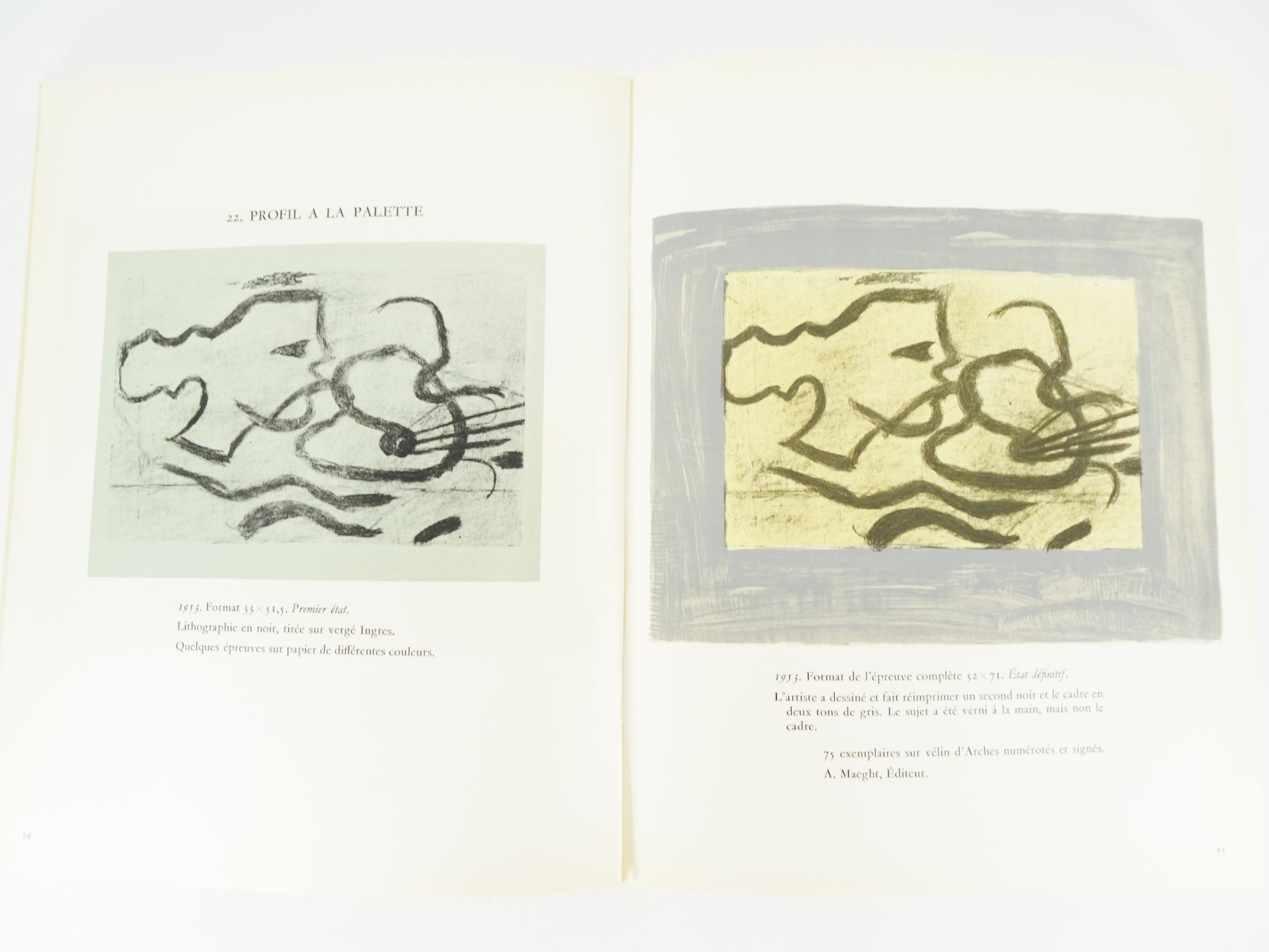 |Art| Braque George, "Braque lithographe" - édition limitée, 1963 - Bild 3 aus 12