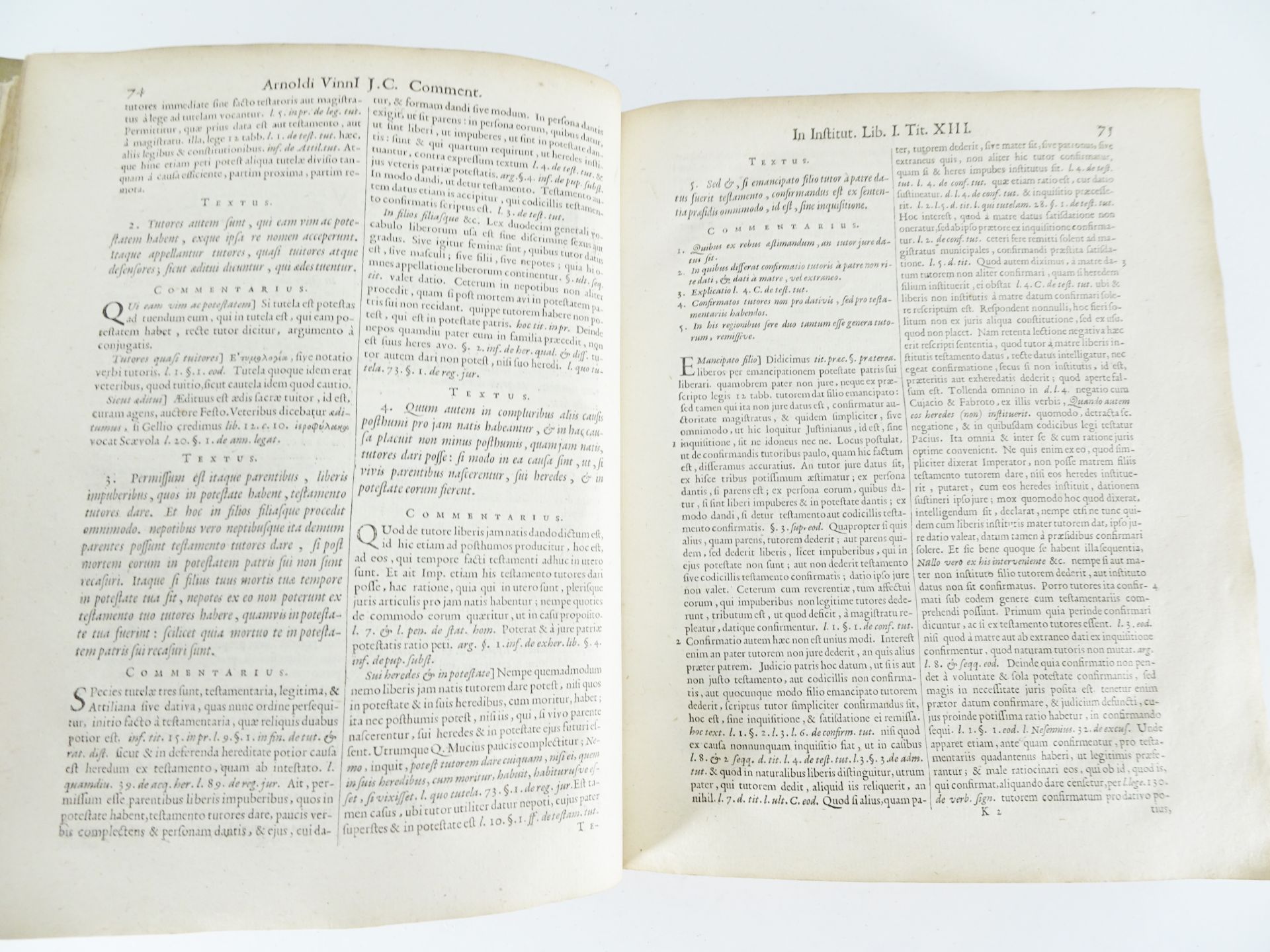 |Droit - Law| Vinnius Arnold, "Arnoldi Vinnii I.C. in quatuor libros institutionum imperialium comme - Bild 5 aus 7