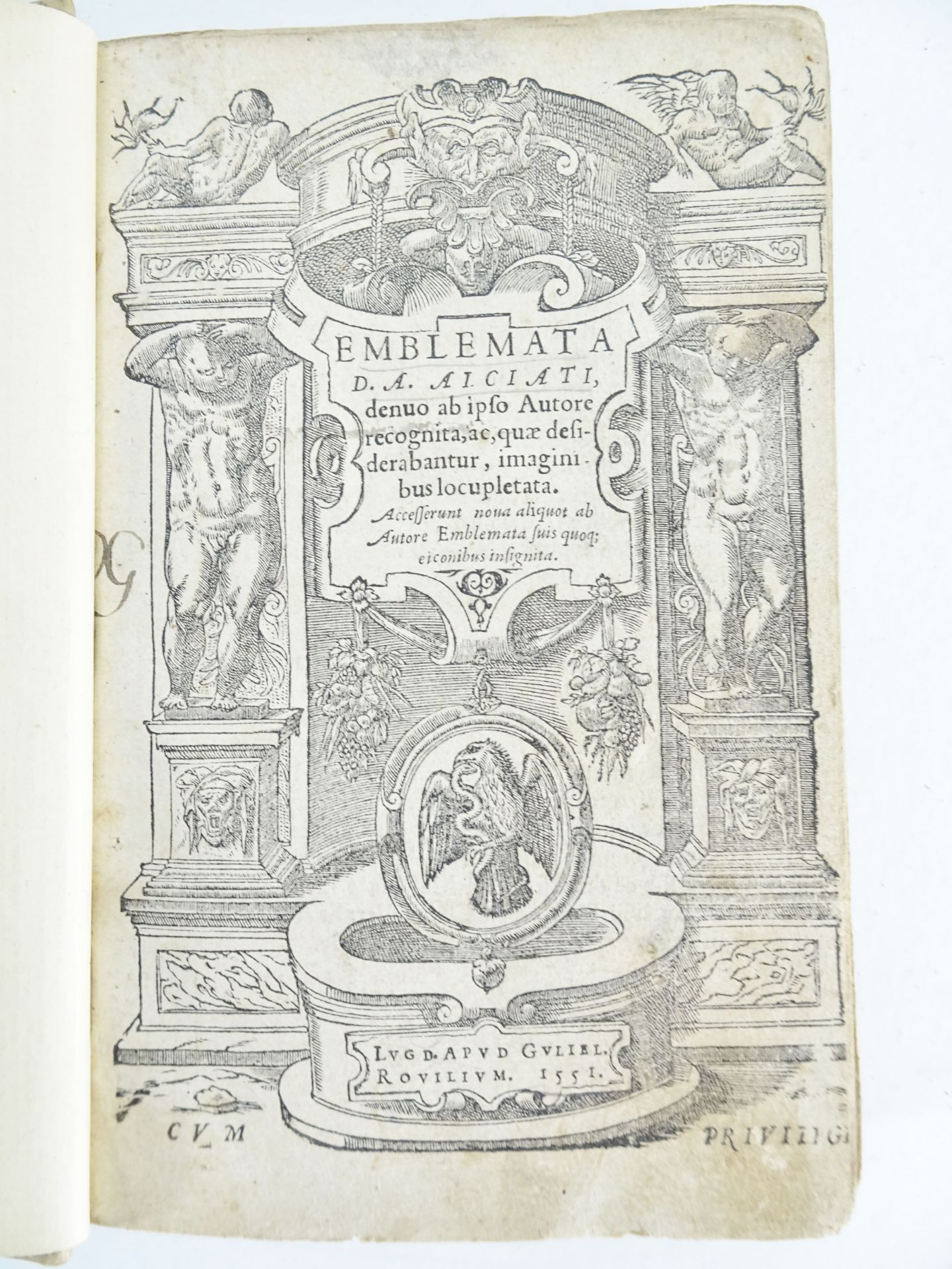 |Emblemata| Alciati Andrea, "Emblemata D.A. Alciati, denuo ab ipso Autore…", 1551